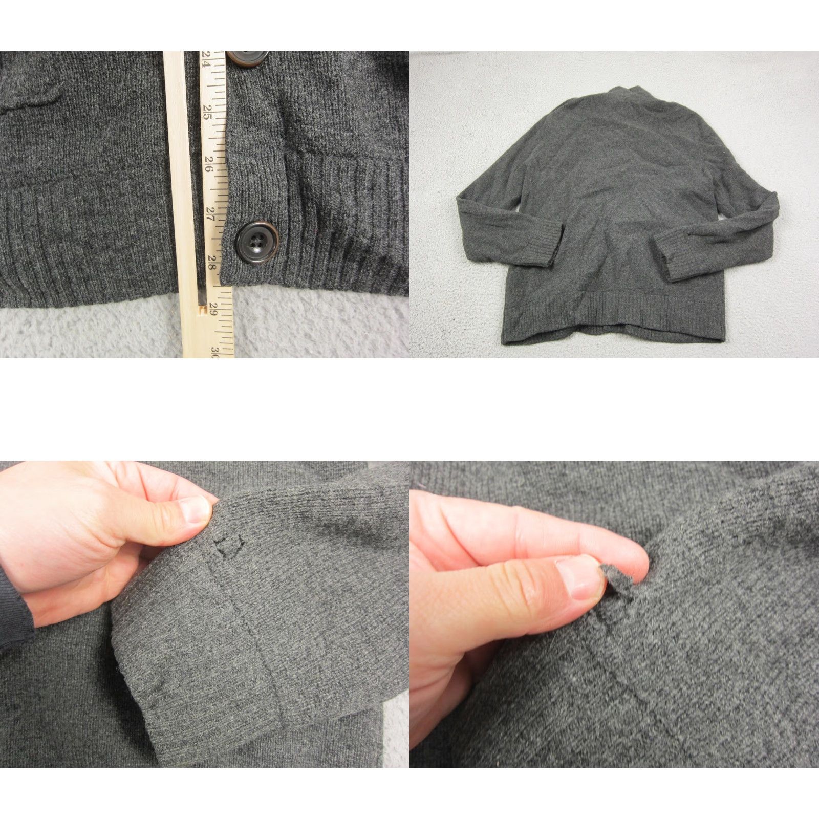 Gap GAP Cardigan Mens XL Gray 100% Lambs Wool Button Up Sweater Casual Size US XL / EU 56 / 4 - 8 Thumbnail