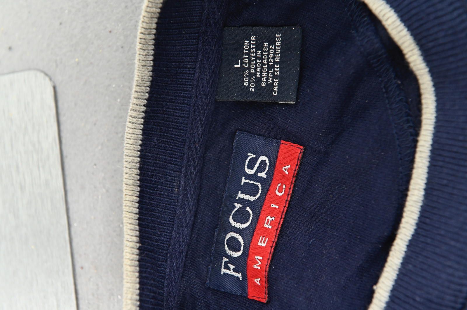 Fotus Focus America Navy Blue Printed Sweatshirt Mens Size L Size US L / EU 52-54 / 3 - 8 Thumbnail