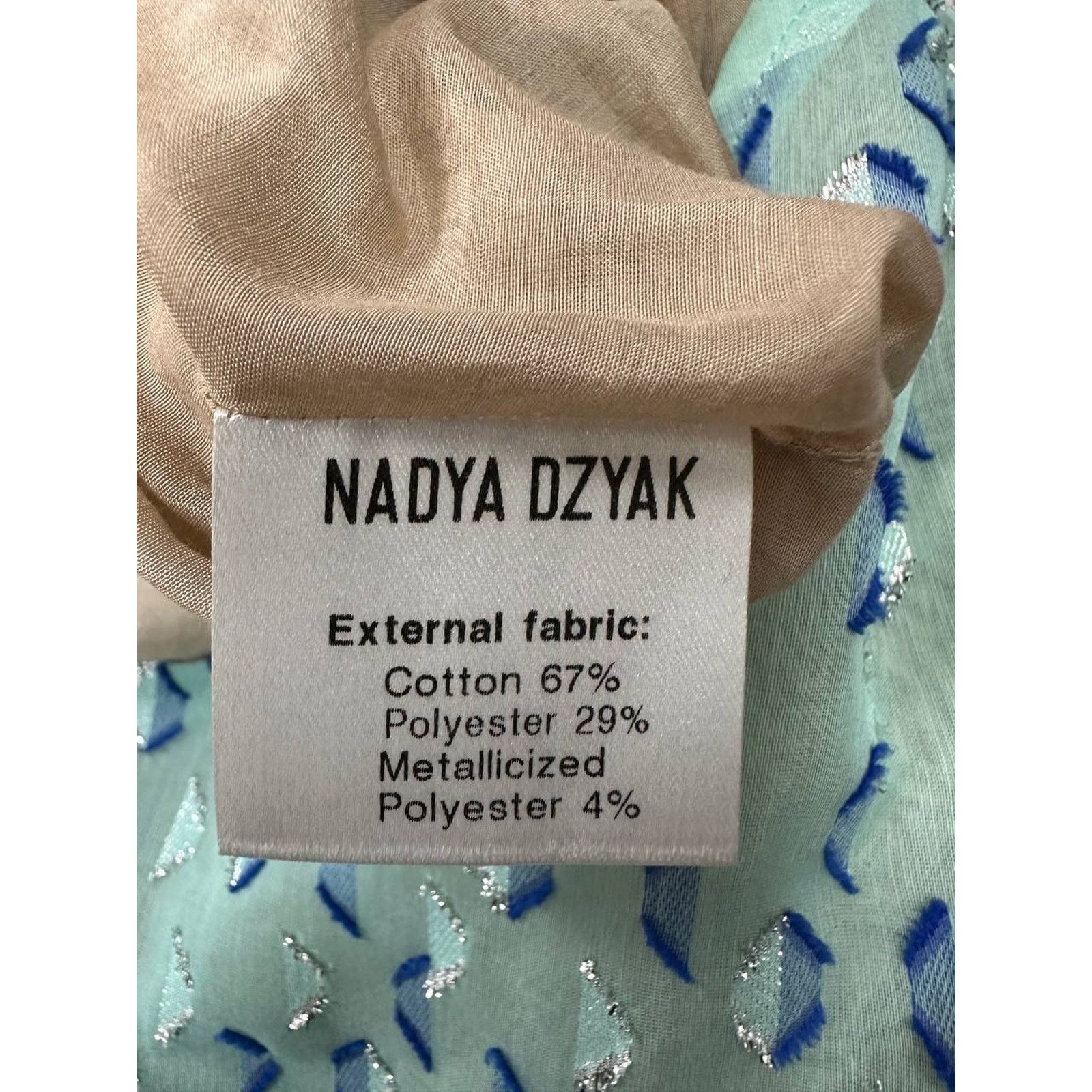 Other Nadya Dzyak Turquoise Bow Decorative Rings Mini Dress Sz.38 Size S / US 4 / IT 40 - 5 Thumbnail