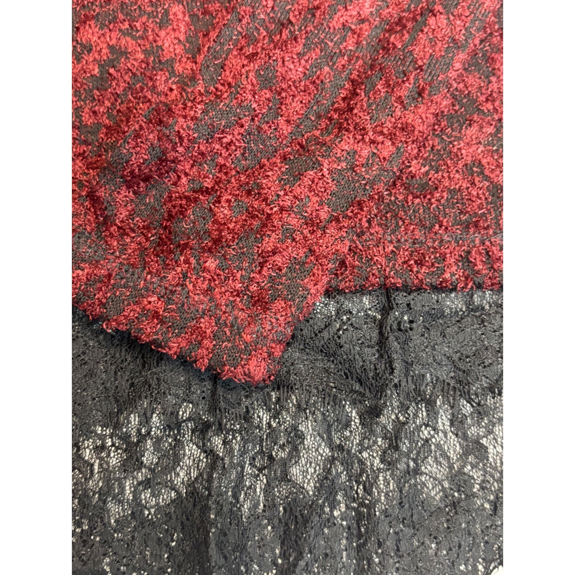 Jessica Simpson Jessica Simpson Junior’s Luna Lace-trimmed Sweater, Red Ve Size XS / US 0-2 / IT 36-38 - 5 Thumbnail