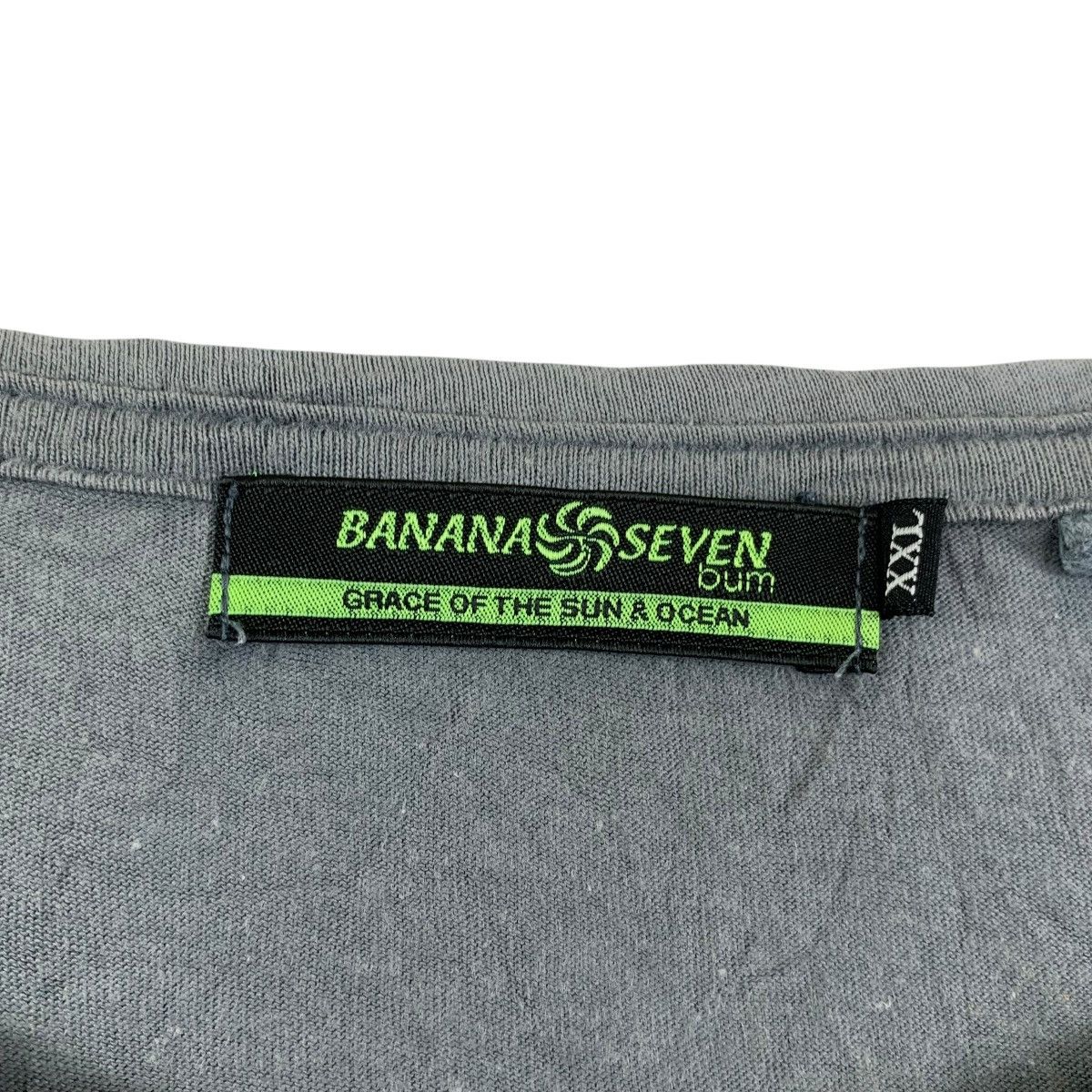 Banana Republic Banana Seven Grey Graphic Tee Surf Streetwear Size US XXL / EU 58 / 5 - 3 Thumbnail