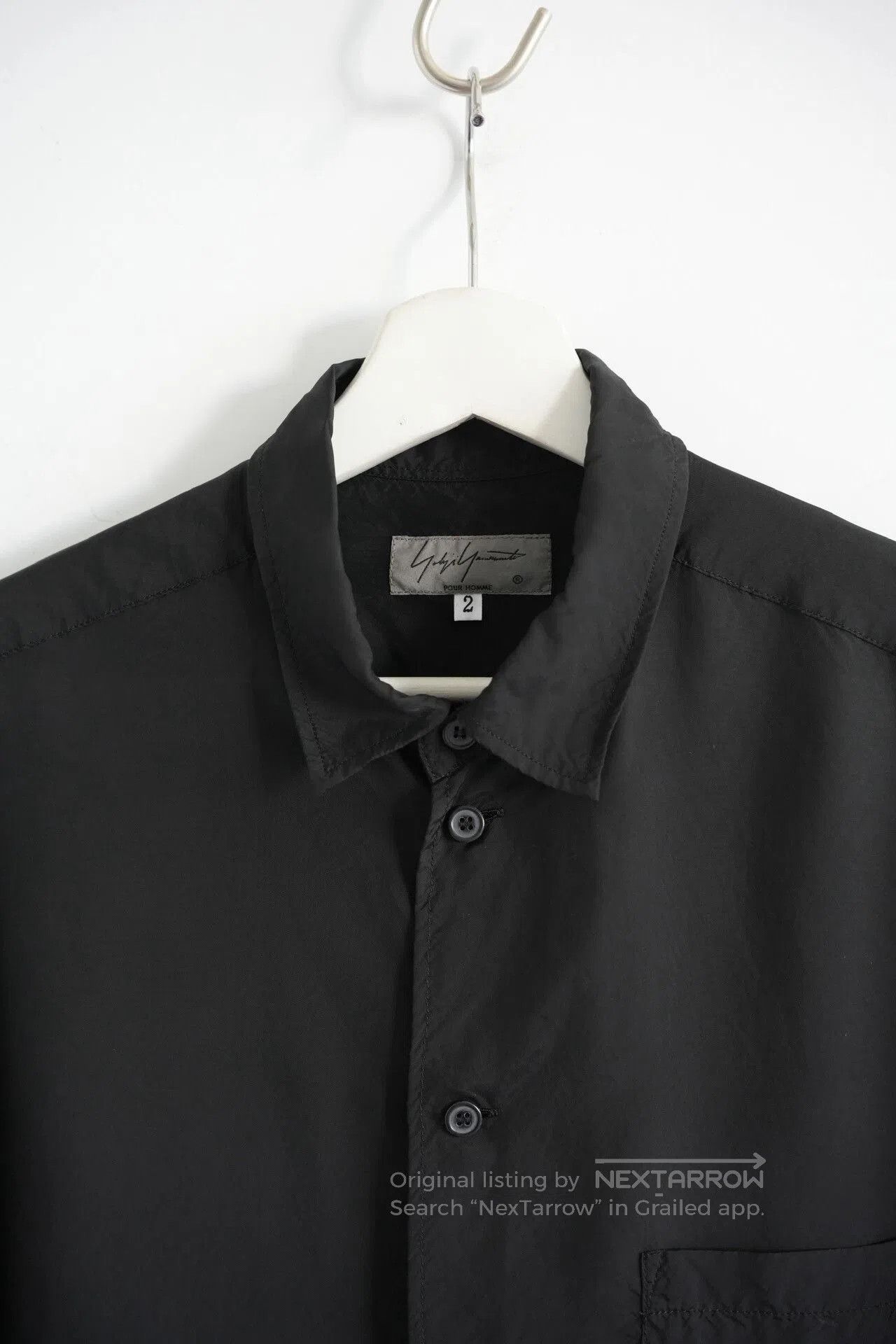 Yohji Yamamoto Yohji Yamamoto Short Sleeve Shirt 18ss. Size US M / EU 48-50 / 2 - 3 Thumbnail
