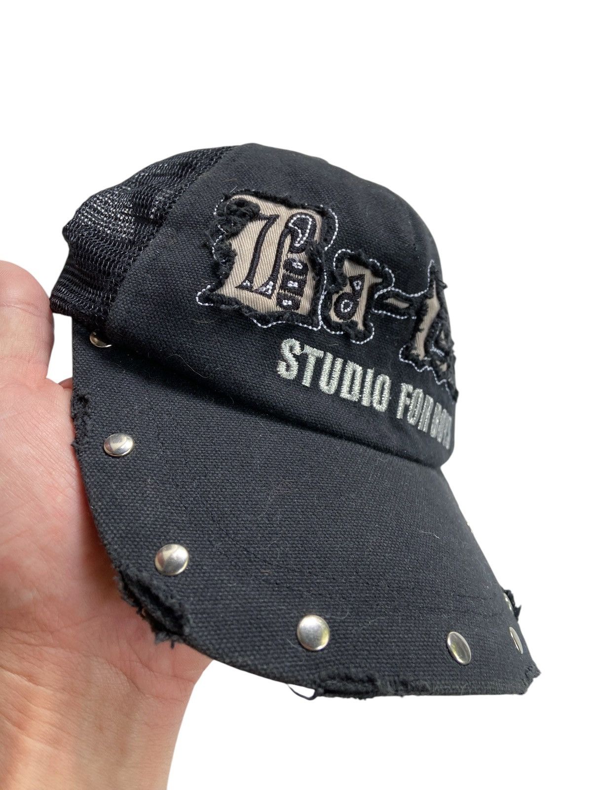 Japanese Brand JAPANESE BA-TSU STUDIO FOR BOYS PUNK DISTRESSED CAP Size ONE SIZE - 3 Thumbnail