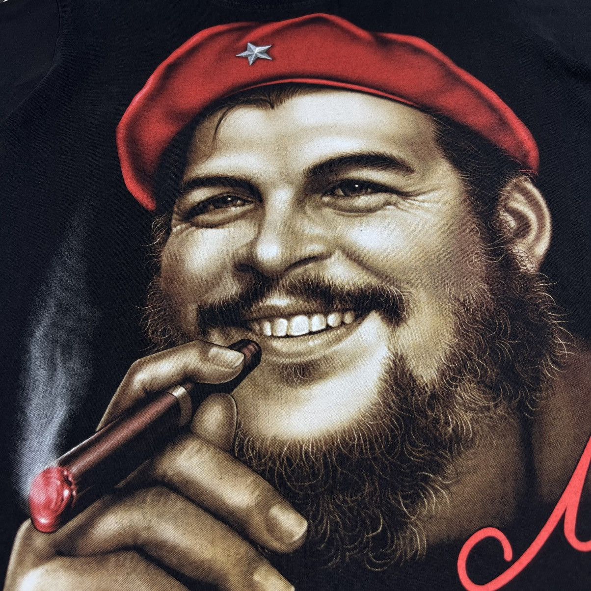 Vintage Vintage 00s Che Guevara Revolution Band Style Face T-shirt Size US S / EU 44-46 / 1 - 5 Thumbnail