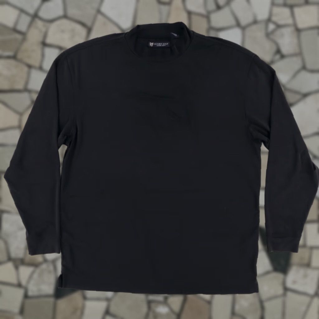 Superdry Oxford Golf Super Dry CoolMax Mock Long Sleeve Shirt Black Men's XL Size US XL / EU 56 / 4 - 1 Thumbnail