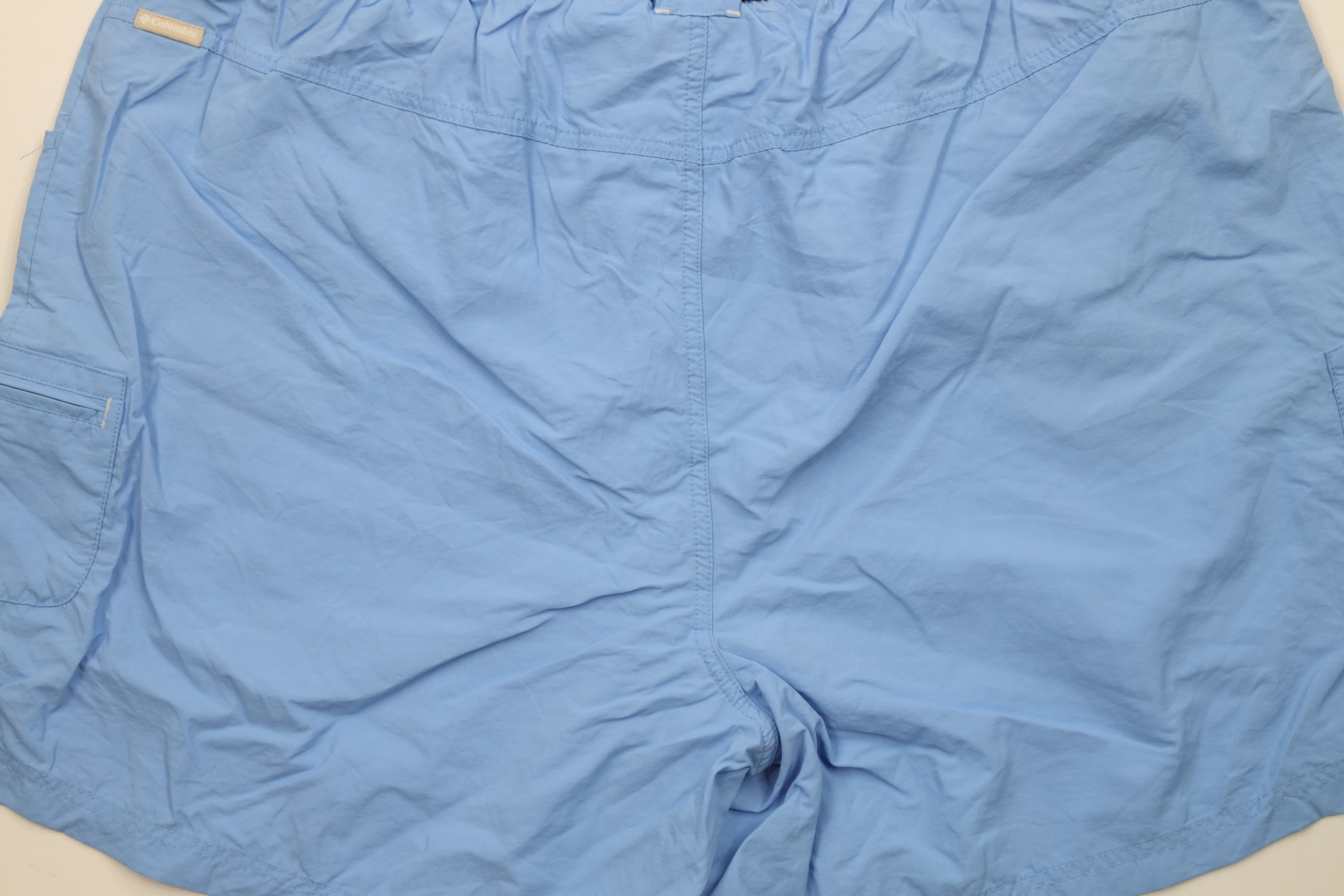 Columbia × Vintage Deadstock Vintage Y2K Columbia Cargo Shorts Light Blue Size 39" - 11 Thumbnail