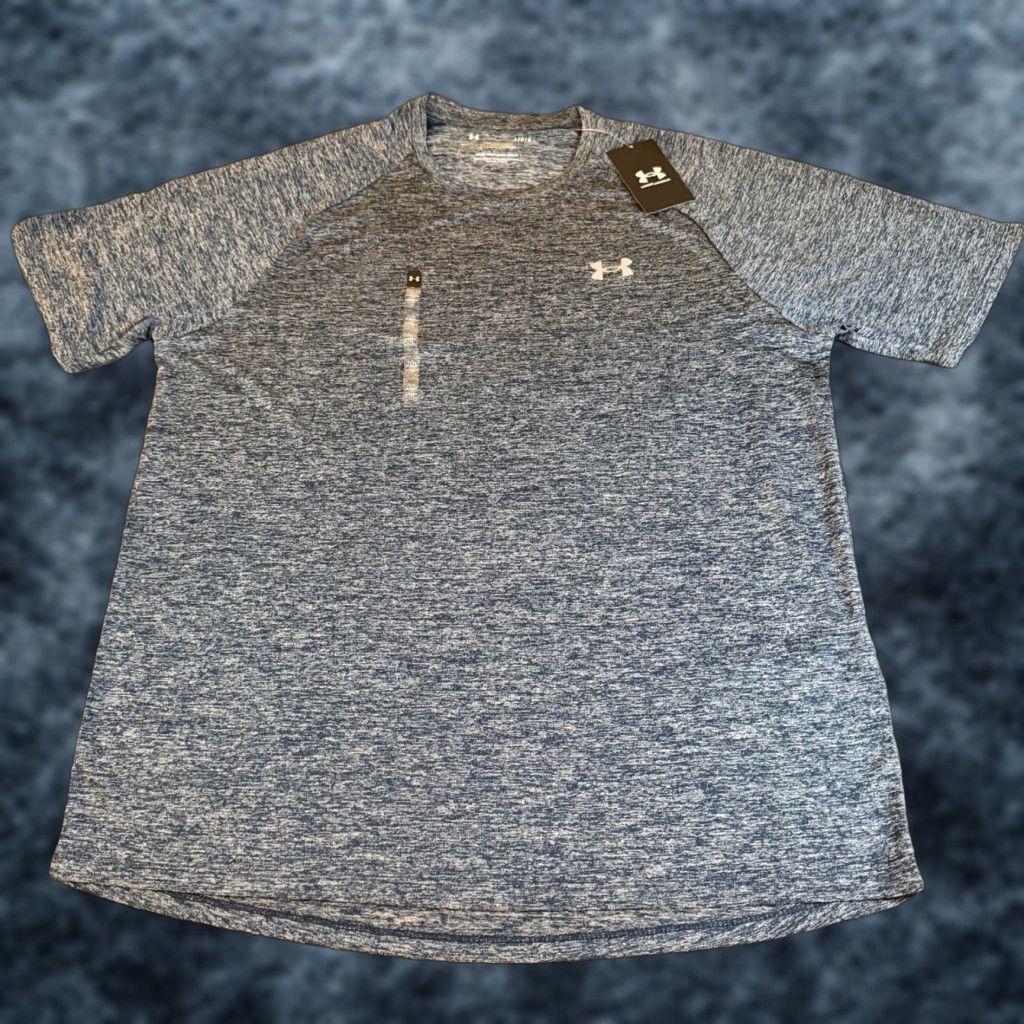 Under Armour Under Armour Tech T-Shirt Loose Fit Short Sleeve Heather Blue Mens Large NWT Size US L / EU 52-54 / 3 - 1 Thumbnail