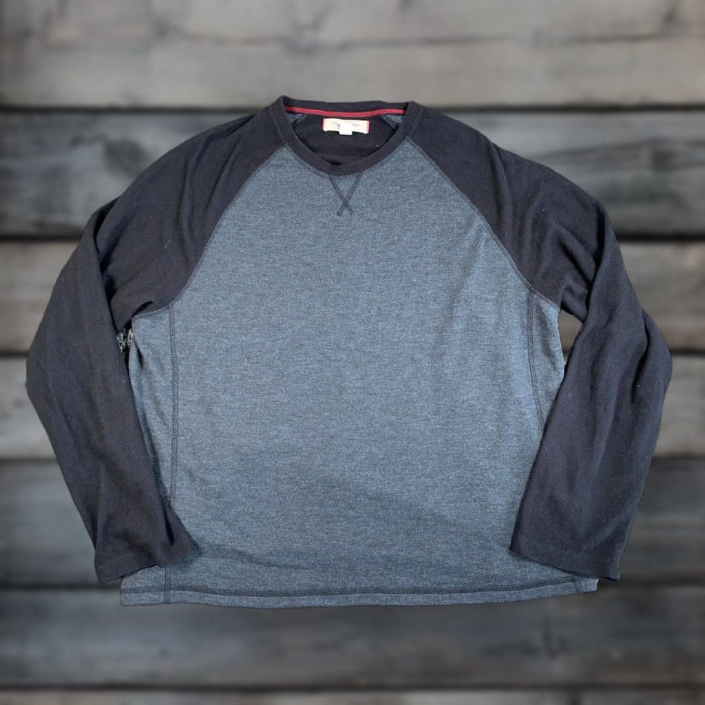 Tommy Bahama Tommy Bahama Sweater Adult 2XL Gray Crew Neck Long Sleeve Lightweight Pullover Solid Casual Size US XXL / EU 58 / 5 - 1 Thumbnail