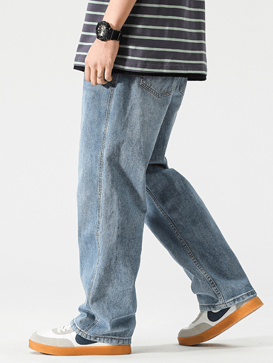 Japanese Brand × Jean Japanese trendy straight retro casual versatile jeans Size US 32 / EU 48 - 5 Thumbnail