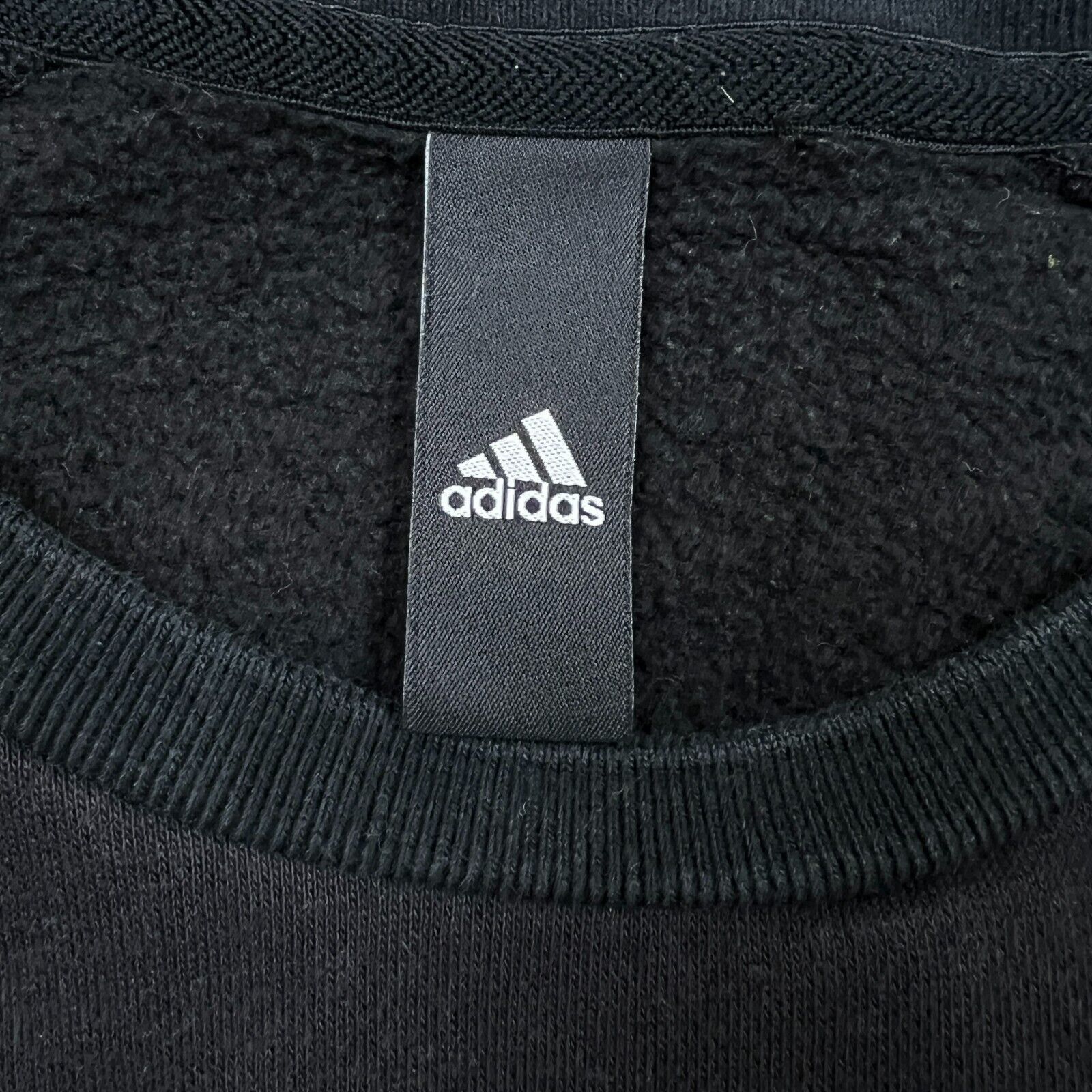 Adidas × Vintage Adidas Sweatshirt Essentials Stripe Spell Out Pullover Crew Size US S / EU 44-46 / 1 - 6 Thumbnail