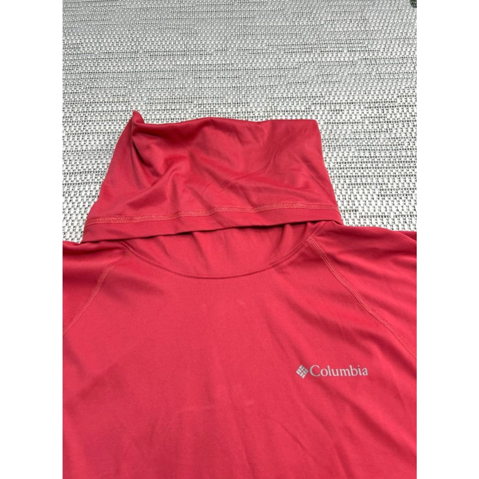 Logo 7 Columbia Shirt Mens Small Red Logo Raglan Sleeve EXS Funnel Sun Size US S / EU 44-46 / 1 - 3 Thumbnail