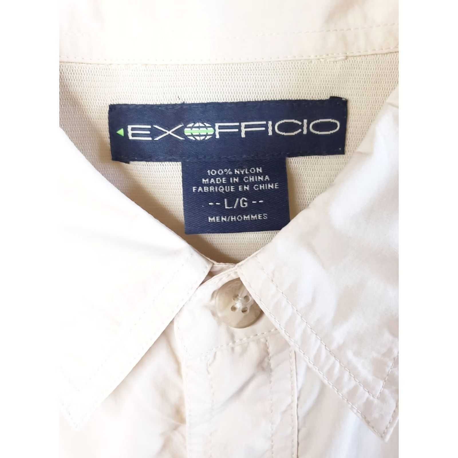ExOfficio VINTAGE EXOFFICIO L/S Button Up Vented Hiking Shirt Yellow Men Large Size US L / EU 52-54 / 3 - 7 Thumbnail
