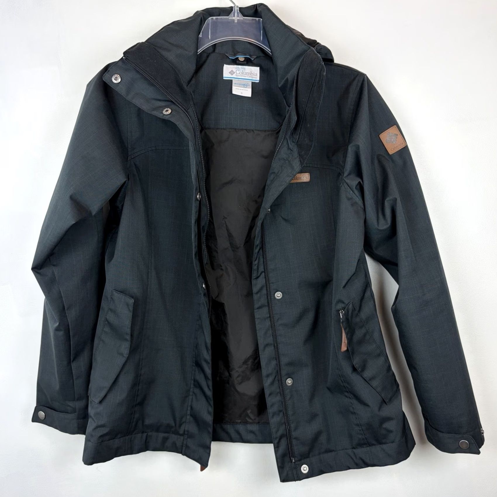 Vintage Columbia Jacket Mens Small Hooded Black Interchange Read Size US S / EU 44-46 / 1 - 6 Thumbnail