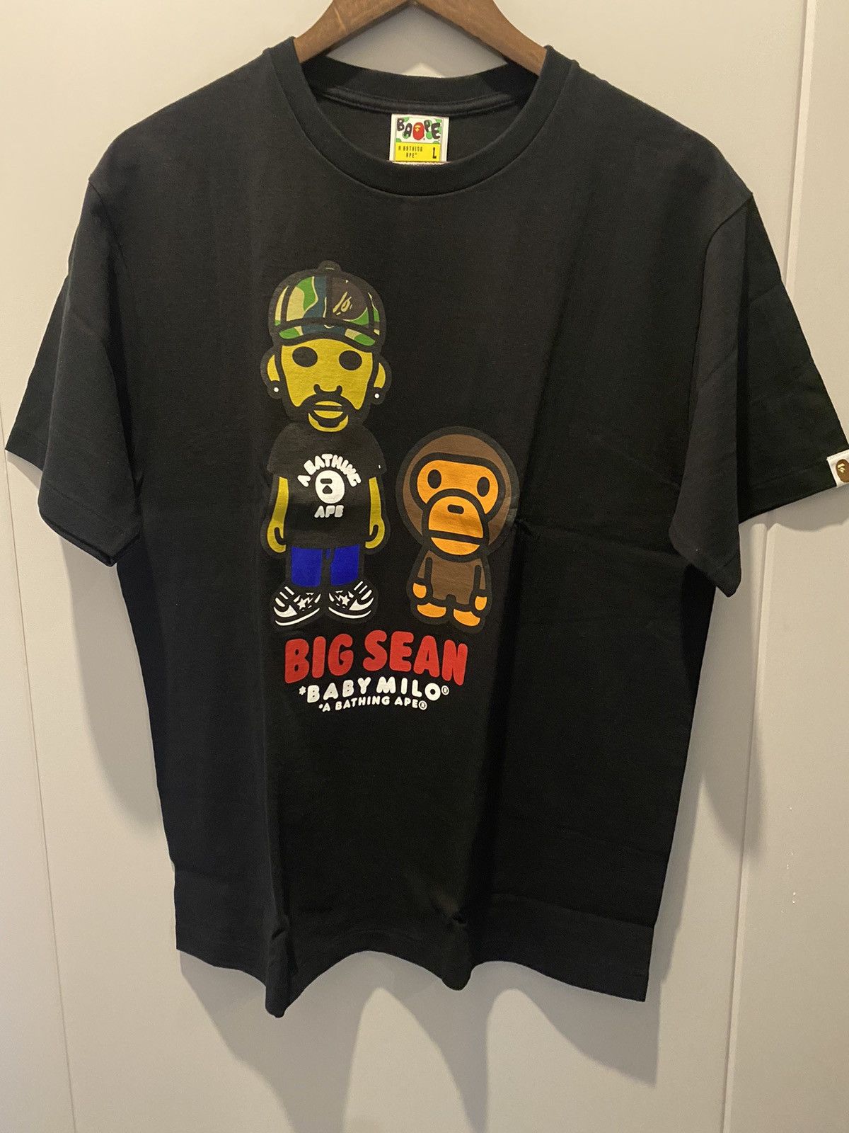 image of Bape X Big Sean Tee in Black, Men's (Size Large)