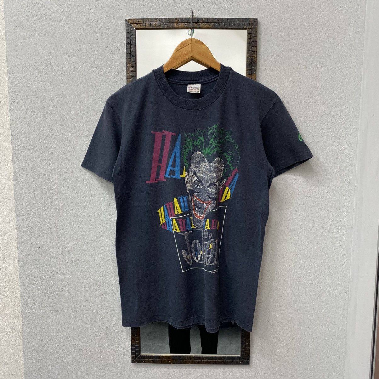 DC Comics Vintage 80s THE JOKER Dc Comics Faded Graphic Tee Size US M / EU 48-50 / 2 - 1 Thumbnail
