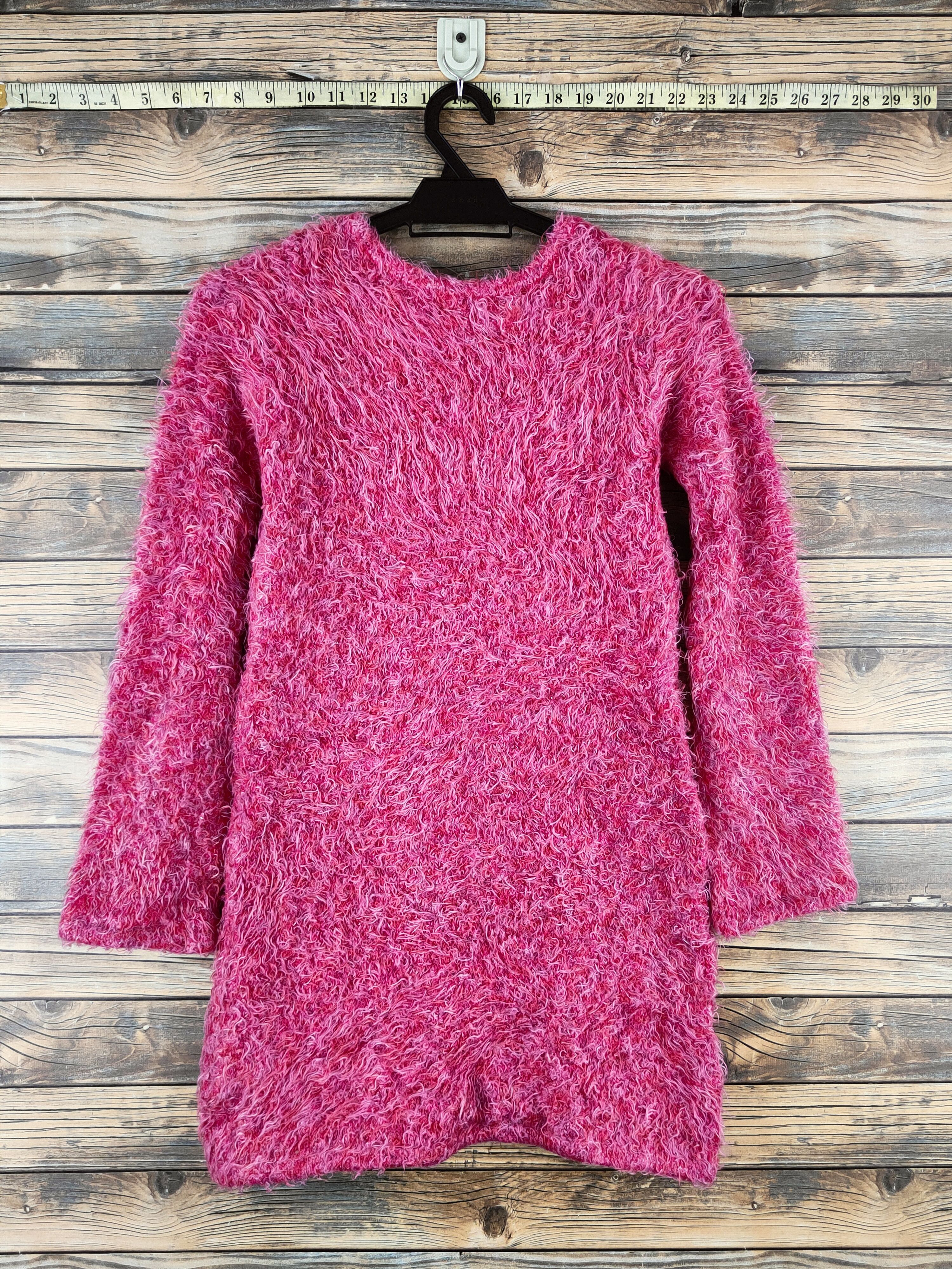Japanese Brand DL Free's Shop Red Fur Mohair Knitwear #46-535 Size M / US 6-8 / IT 42-44 - 7 Thumbnail