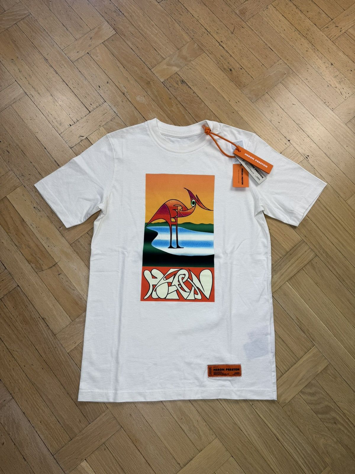 Heron Preston HERON PRESTON ABSTRACT GRAPHIC WHITE TEE Size US XS / EU 42 / 0 - 1 Thumbnail