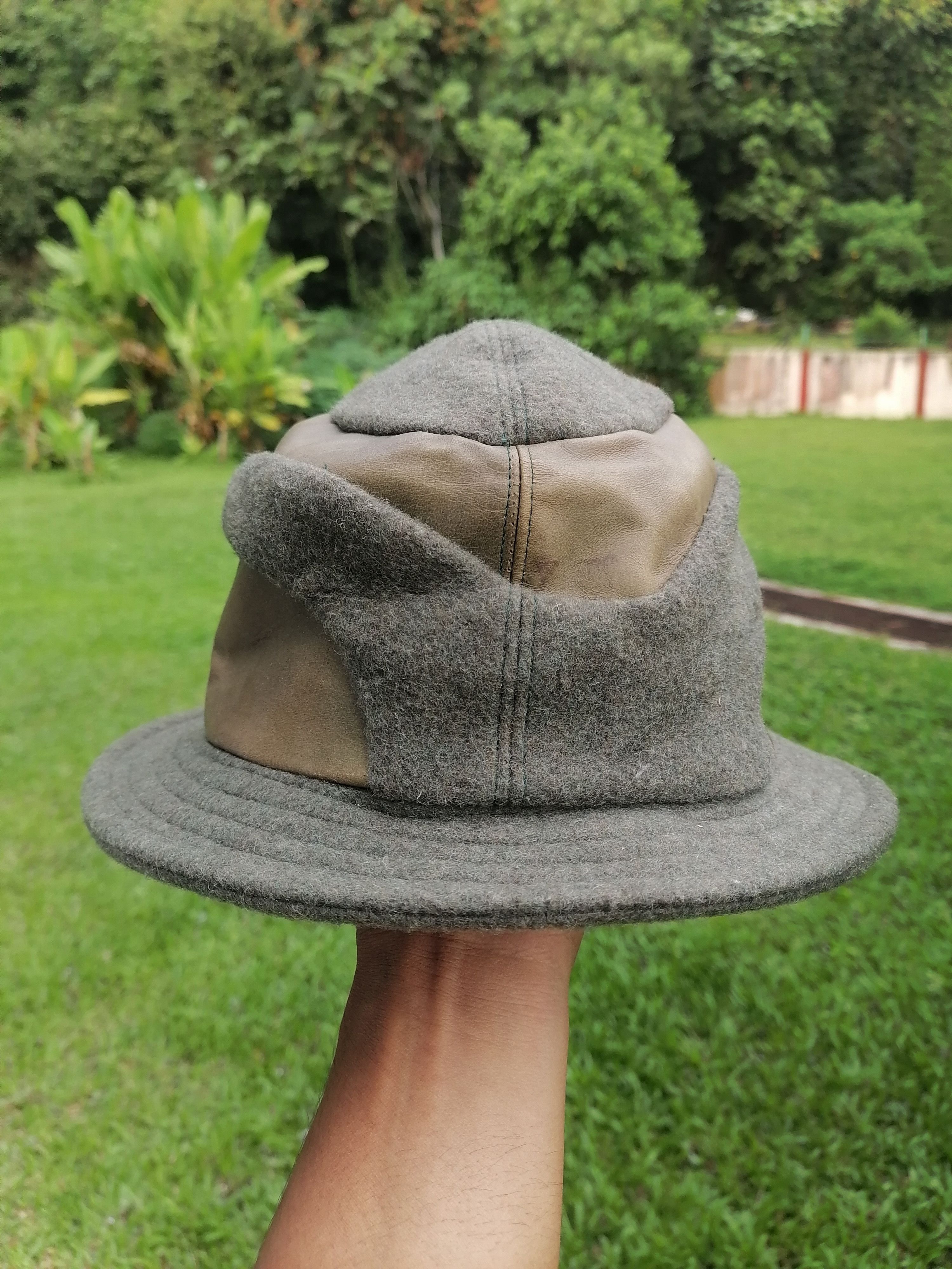 CA4LA × Designer × Japanese Brand Ca4la Wool Leather Hat Size ONE SIZE - 4 Thumbnail