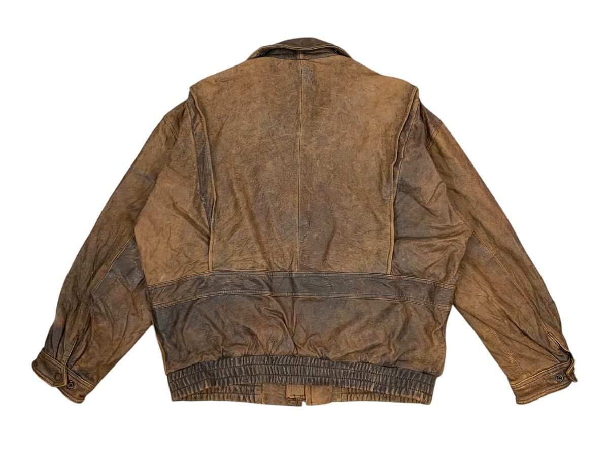 Genuine Leather VINTAGE PIER BLANCA FLIGHT LEATHER JACKET Size US L / EU 52-54 / 3 - 10 Thumbnail