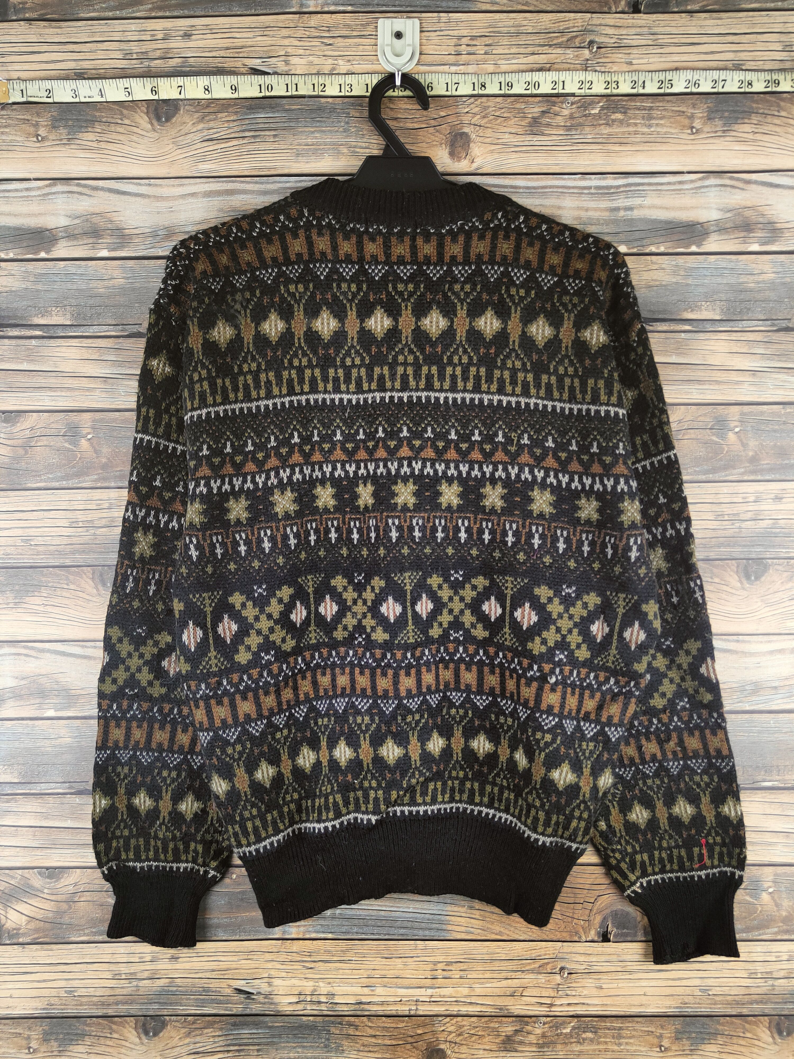 Japanese Brand DL Apoy art vintage Black Knitwear Cardigans #46-478 Size US M / EU 48-50 / 2 - 8 Thumbnail