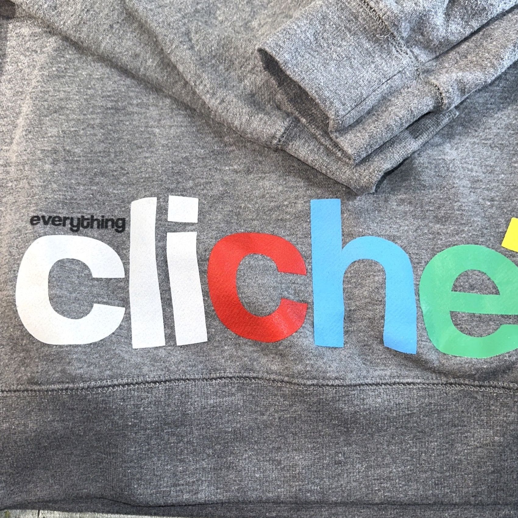 Vintage VINTAGE Fashion Geek Hoodie Mens XL Gray Pullover Geek Theme, Casual Style Size US XL / EU 56 / 4 - 2 Thumbnail