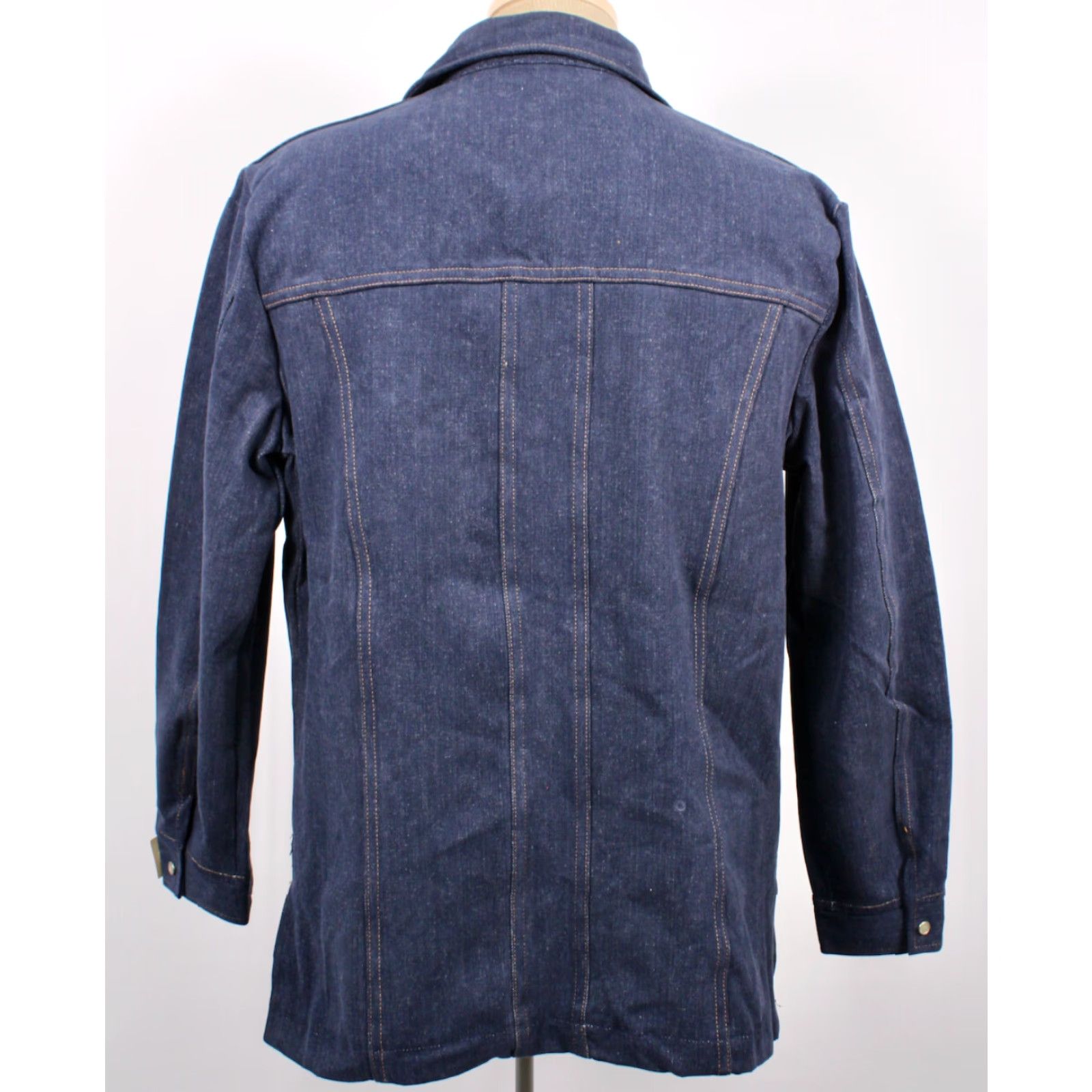 Wrangler VTG Wrangler Denim Jacket 70s Blue Pearl Snap 1970s NOS Jeans Shirt Men Medium Blue Denim Shirt Men’s 70s Wrangler Jacket Vintage Adults Mens Size US M / EU 48-50 / 2 - 2 Thumbnail