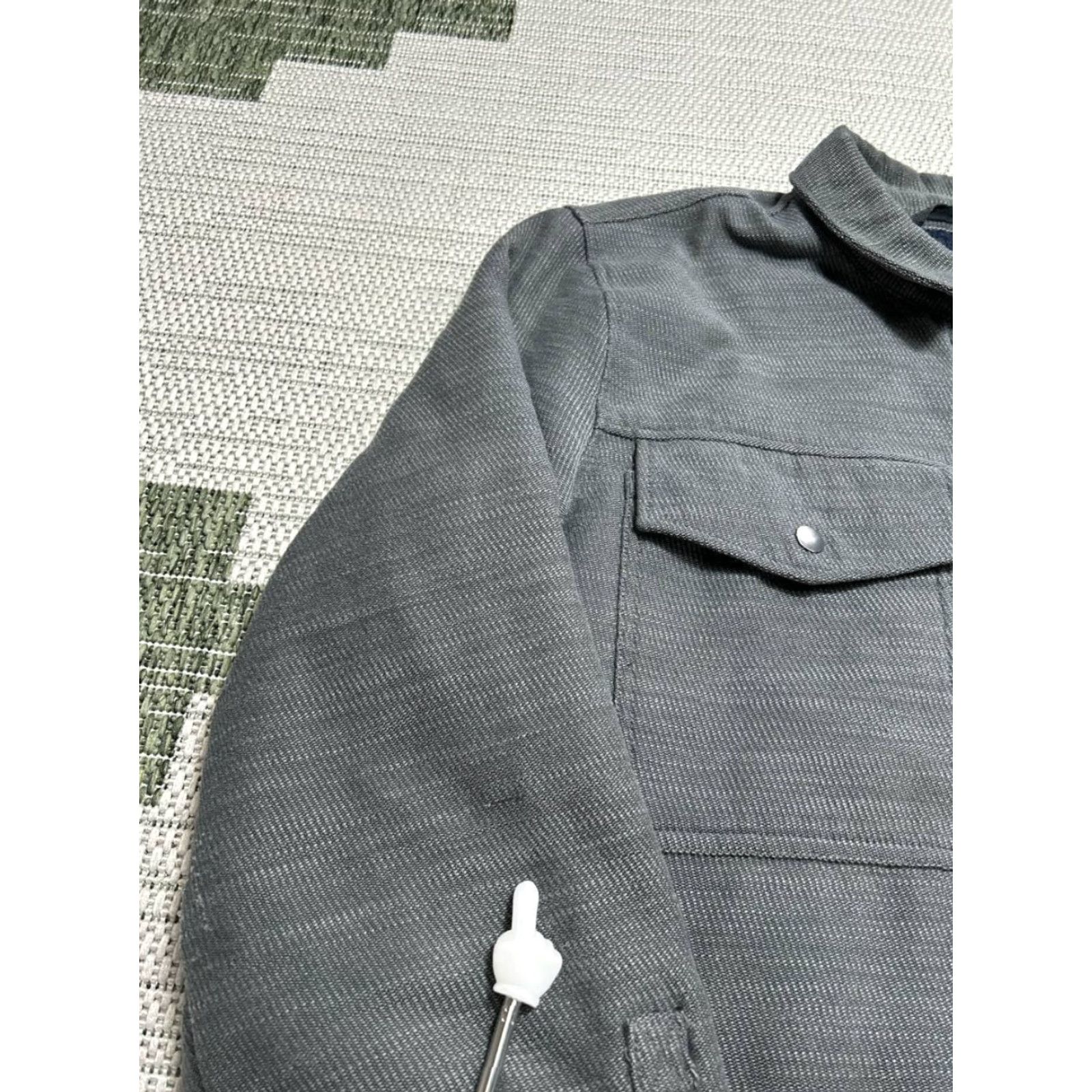 Vintage REI Shirt Jacket Mens Medium Gray Snap Button Windbreaker Outdoor Fall Winter Spring Jacket Modern Fit Size US M / EU 48-50 / 2 - 6 Thumbnail