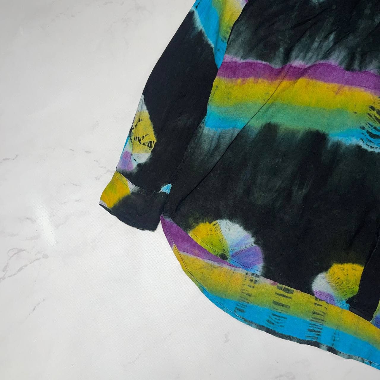 Vintage Vintage Shirt Made in India Flowers Avant-garde Size US XXL / EU 58 / 5 - 10 Thumbnail
