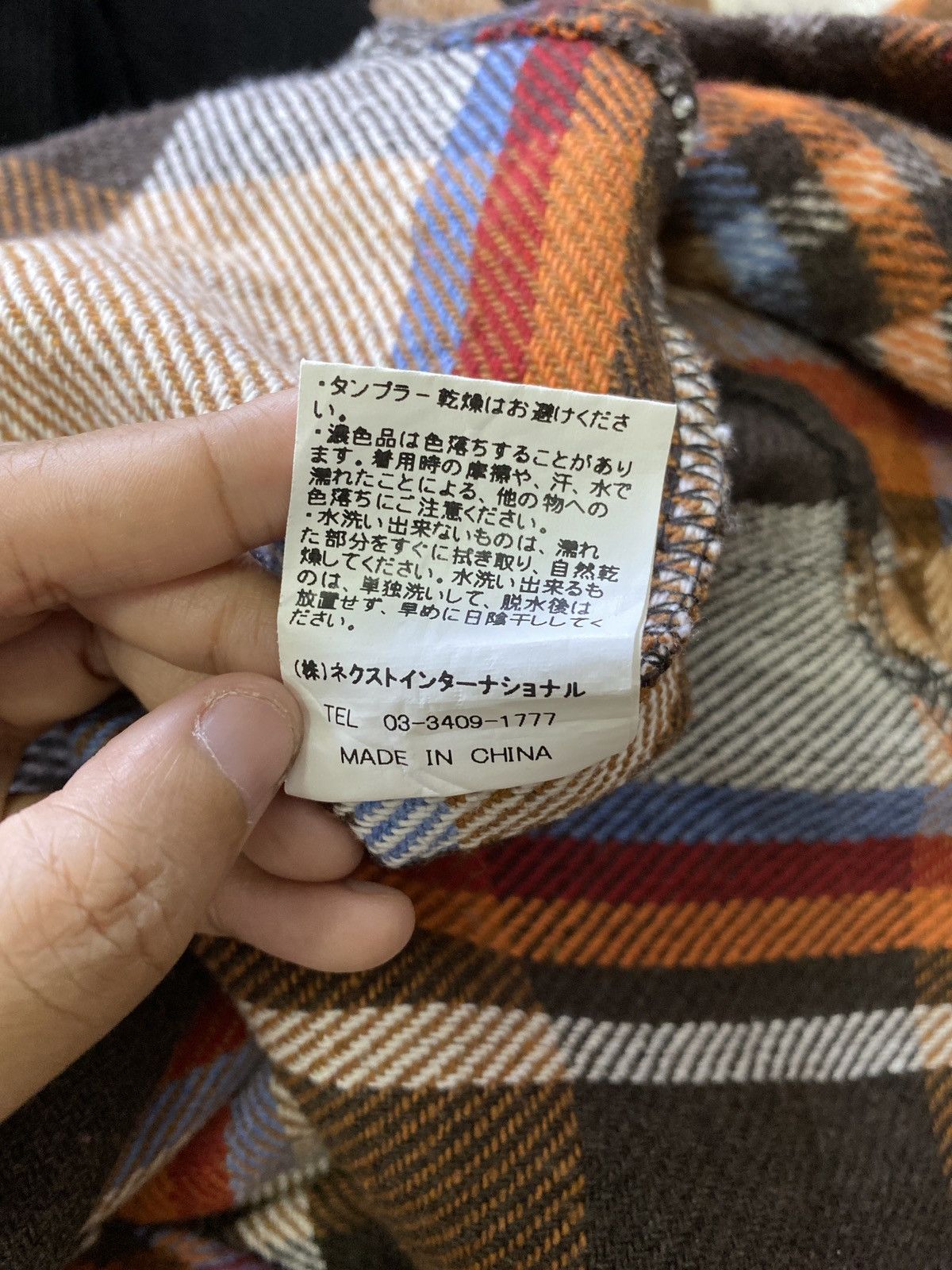 Japanese Brand × Vintage Vintage Spray Premium Japan Orange Checked Flannel Size US L / EU 52-54 / 3 - 10 Thumbnail