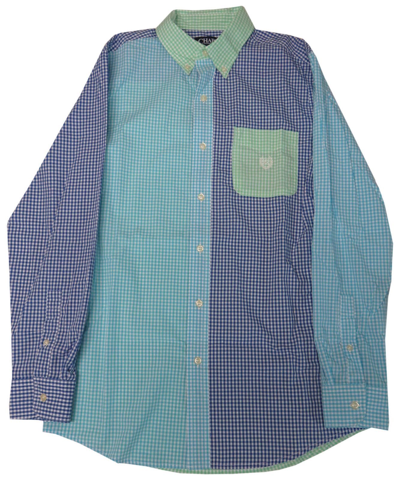 Chaps Chaps Mens Easy Care Long Sleeve Button Down Shirt Gingham Size US S / EU 44-46 / 1 - 1 Thumbnail
