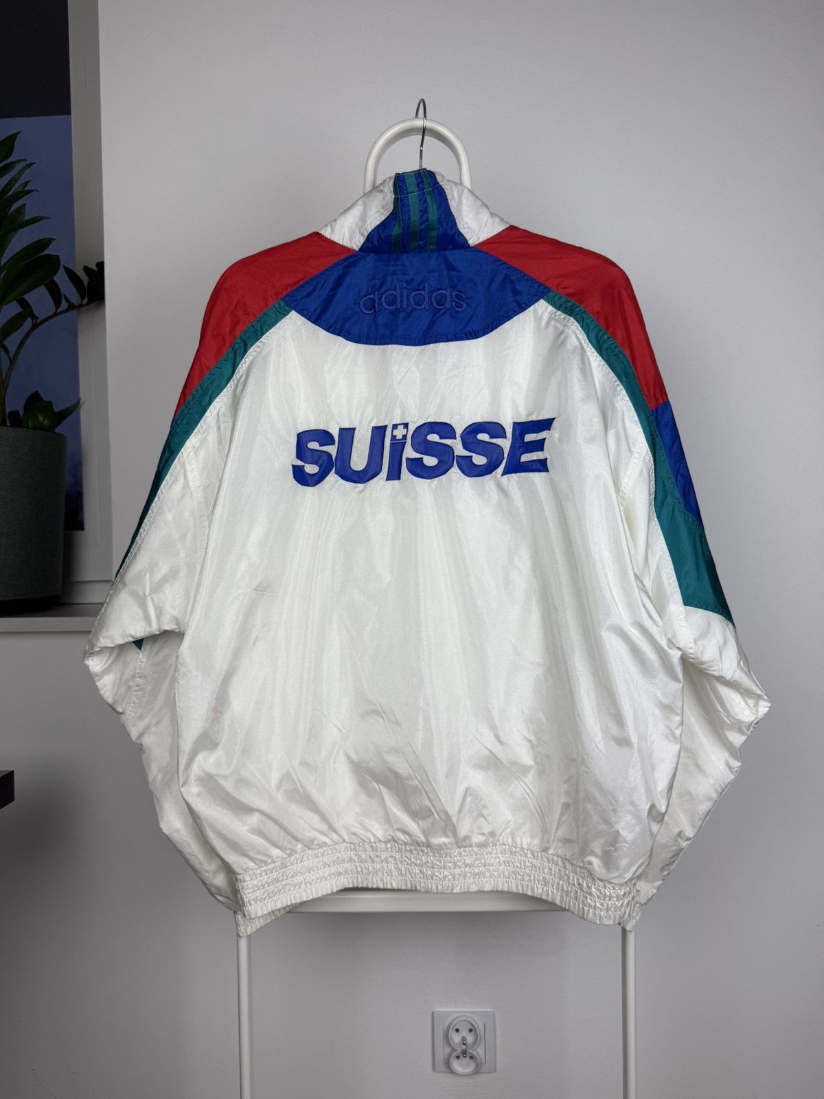 Adidas × Vintage Vintage 90's Adidas Suisse Olympic Track jacket Size US M / EU 48-50 / 2 - 9 Thumbnail