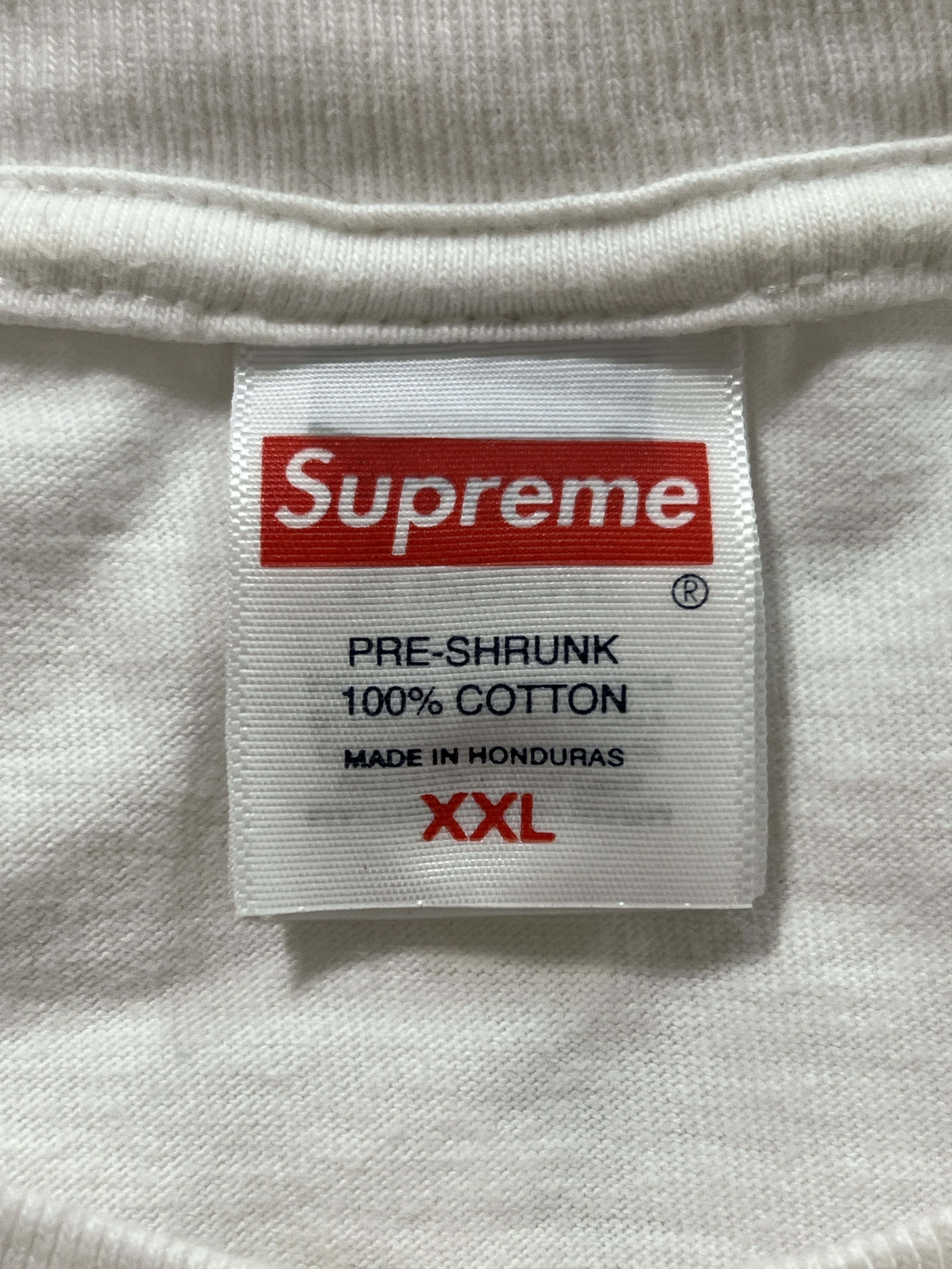 Supreme Supreme SS25 Los Angeles Fire Relief Box Logo Tee White Size US XXL / EU 58 / 5 - 6 Thumbnail