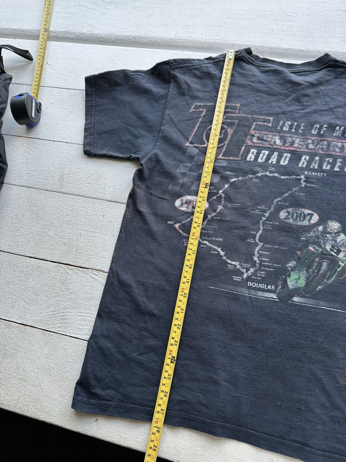 Vintage 🚨Racing T-shirt Isle of Man Vintage Big Logo 2 Side Size US M / EU 48-50 / 2 - 10 Thumbnail