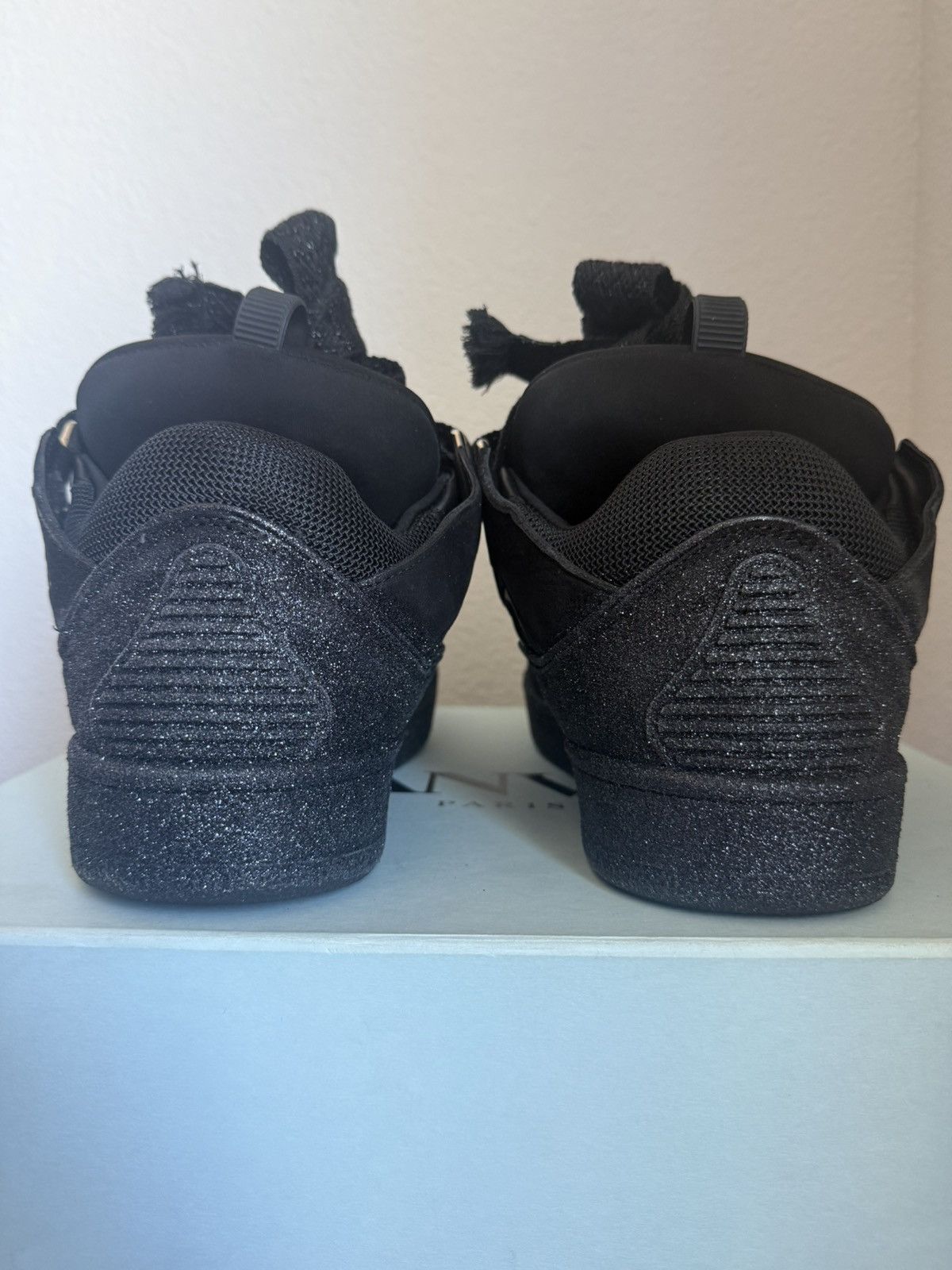 Lanvin Lanvin Curb Sneakers Black Glitter Size US 10 / EU 43 - 5 Thumbnail