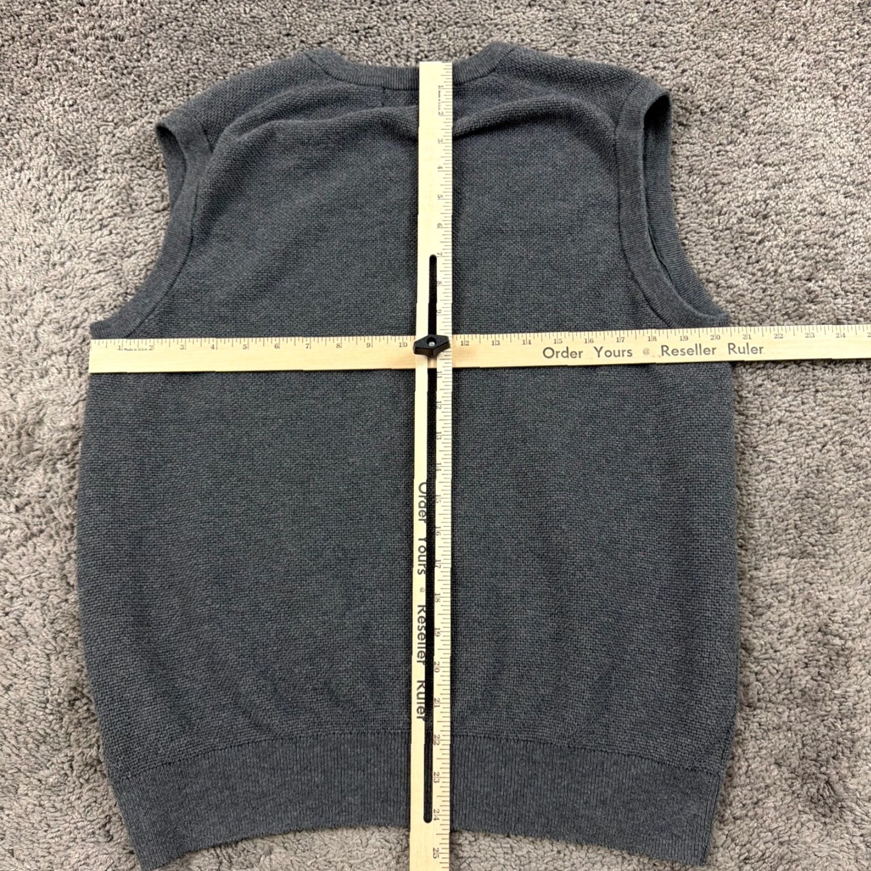 Brooks Brothers Brooks Brothers Vest Sweater Mens XL Gray Knit Cotton Cashmere V Neck Pullover Size US XL / EU 56 / 4 - 4 Thumbnail
