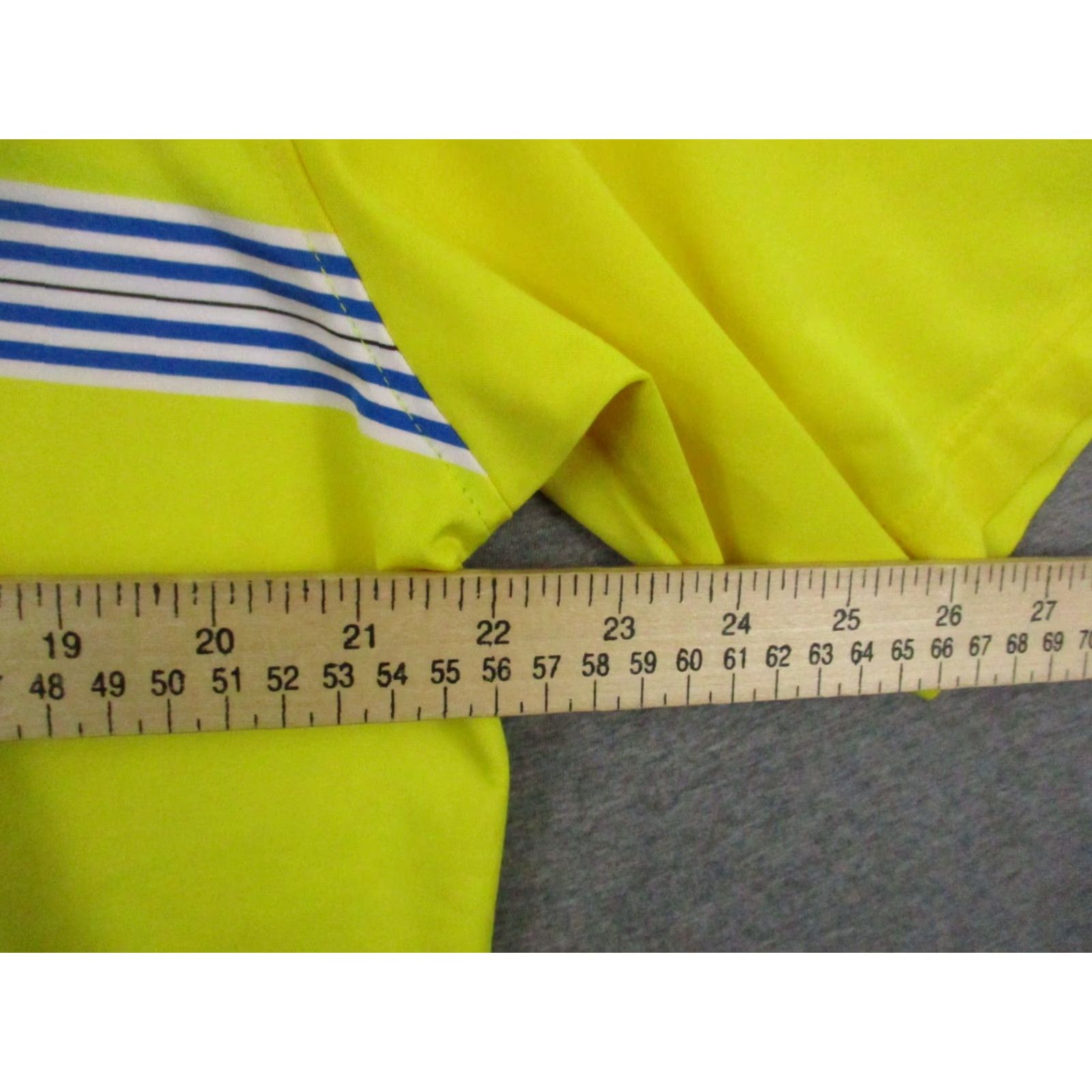 Footjoy VINTAGE Footjoy FJ Shirt Large Men Polo Short Sleeve Golf Neon Yellow Stripe Size US L / EU 52-54 / 3 - 5 Thumbnail