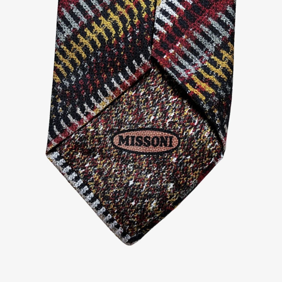 Missoni Vintage 90s Missoni Colourful Abstract Striped Silk Tie Size ONE SIZE - 4 Thumbnail