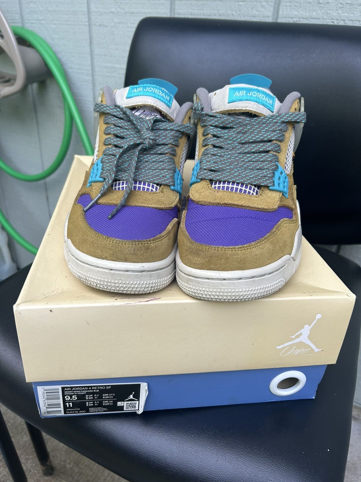 Jordan Brand Union LA x Air Jordan 4 Retro Desert Moss In Good Condition Size US 9.5 / EU 42-43 - 7 Thumbnail