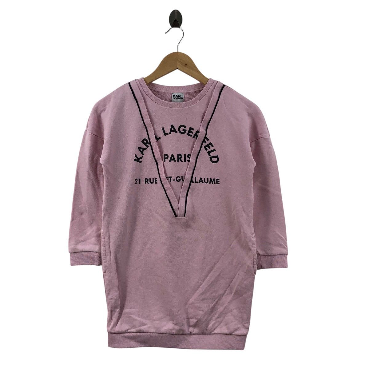 Karl Lagerfeld Luxury Designer KARL LAGERFELD PARIS Long Sweatshirt Size S / US 4 / IT 40 - 1 Thumbnail