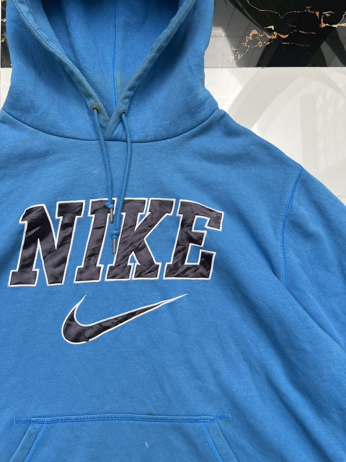 Nike Vintage Spell Out store Big Print Swoosh Streetwear Sweatshirt