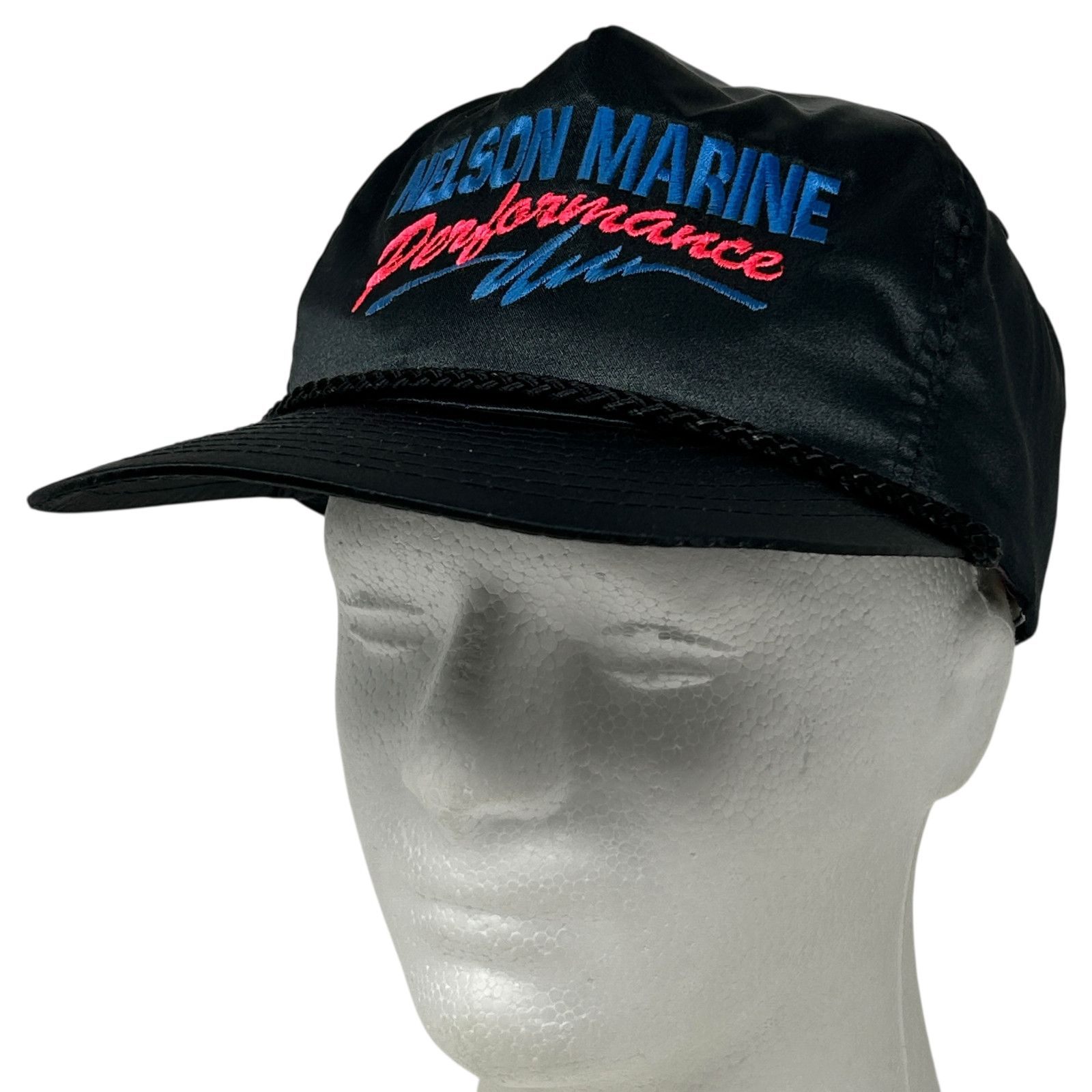 Nissan Vintage 90s Nelson Marine Performance Hat Baseball Cap Black Size ONE SIZE - 9 Thumbnail