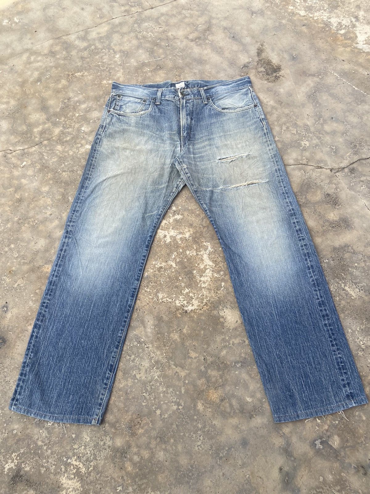 Edwin VINTAGE EDWIN RED LINE SELVEDGE DISTRESSED PANT Size US 39 - 1 Thumbnail