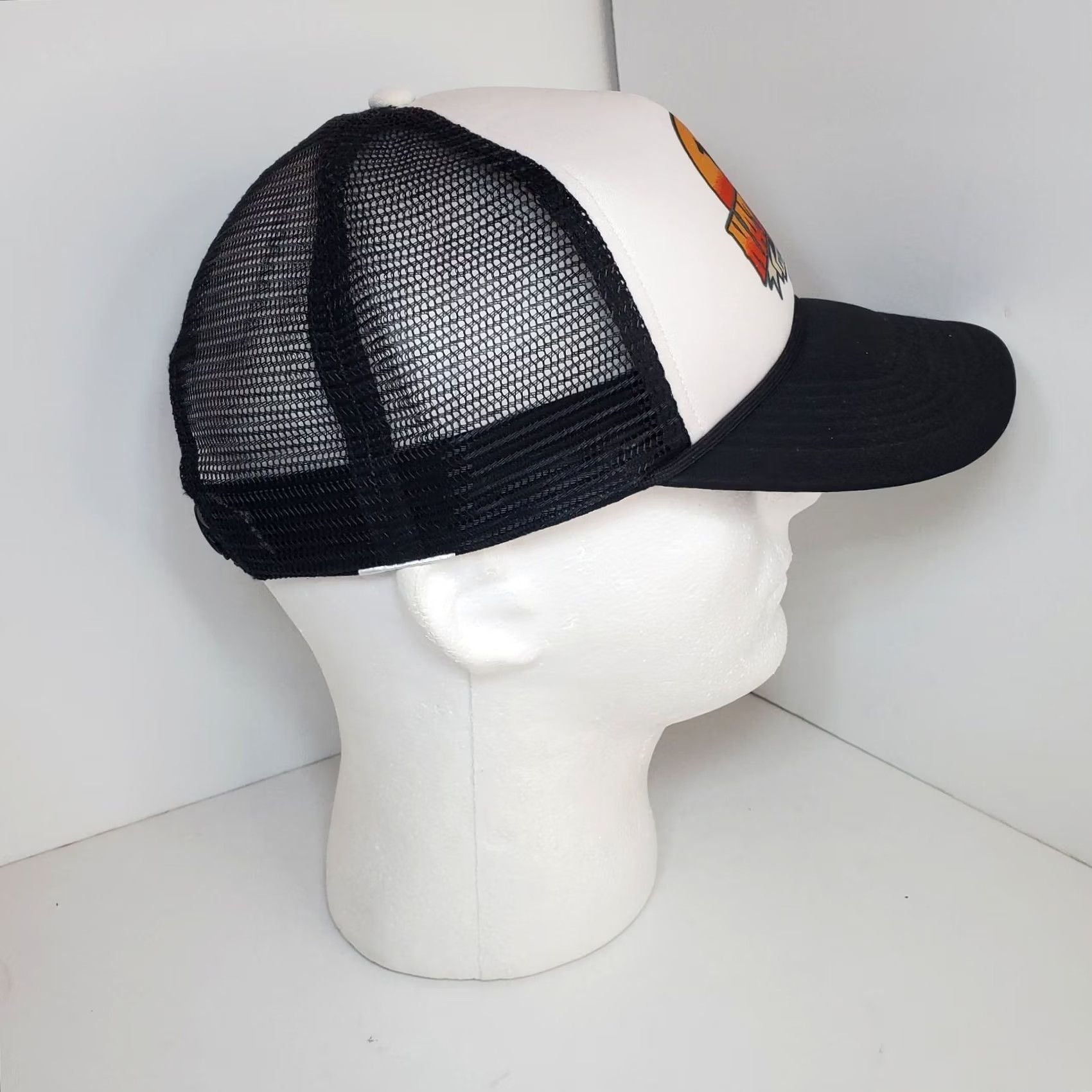 Vintage Mens Western Trucker Hat - Rodeo Championship Las Vegas Black Adjustable One Size Hat Size ONE SIZE - 5 Thumbnail