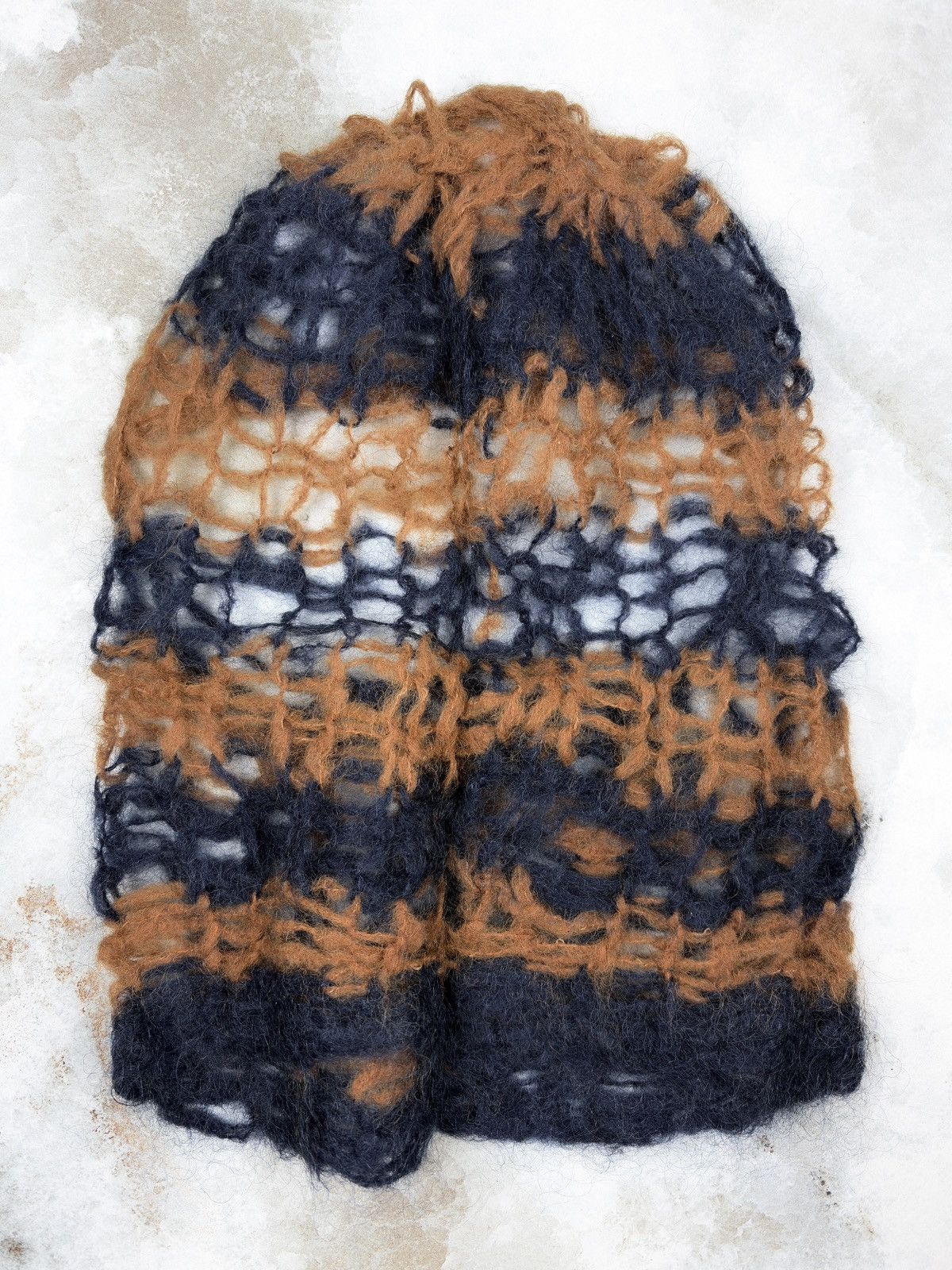 Raf Simons AW20 Raf Simons Mohair Knit Balaclava Face Mask Orange Size ONE SIZE - 6 Thumbnail