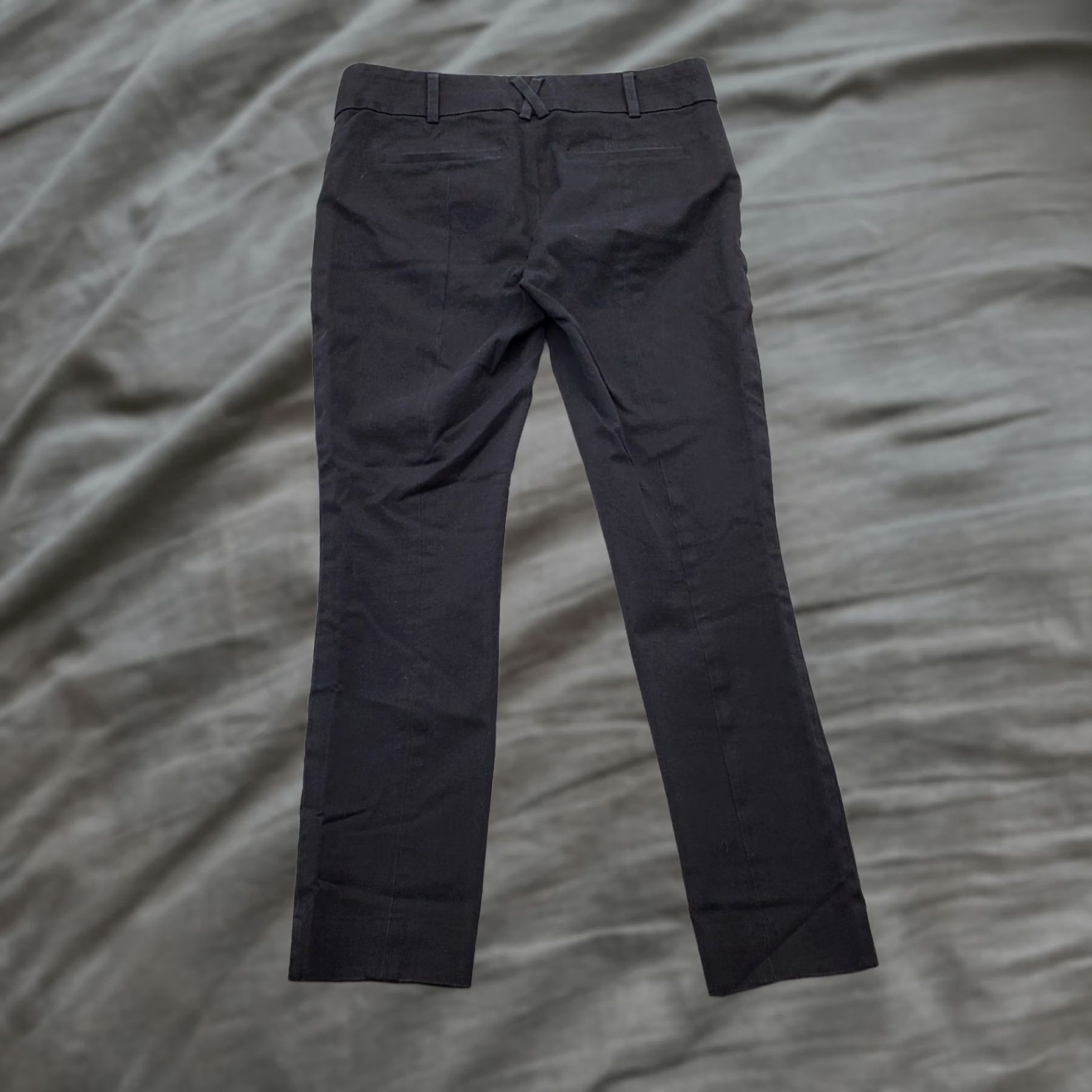Anthropologie Anthropologie Chino Pants Women 2 Black Essential Slim Straight Leg 2 Button Fly Womens Size 2 Black Slim Straight Pant Size 26" / US 2 / IT 38 - 1 Thumbnail
