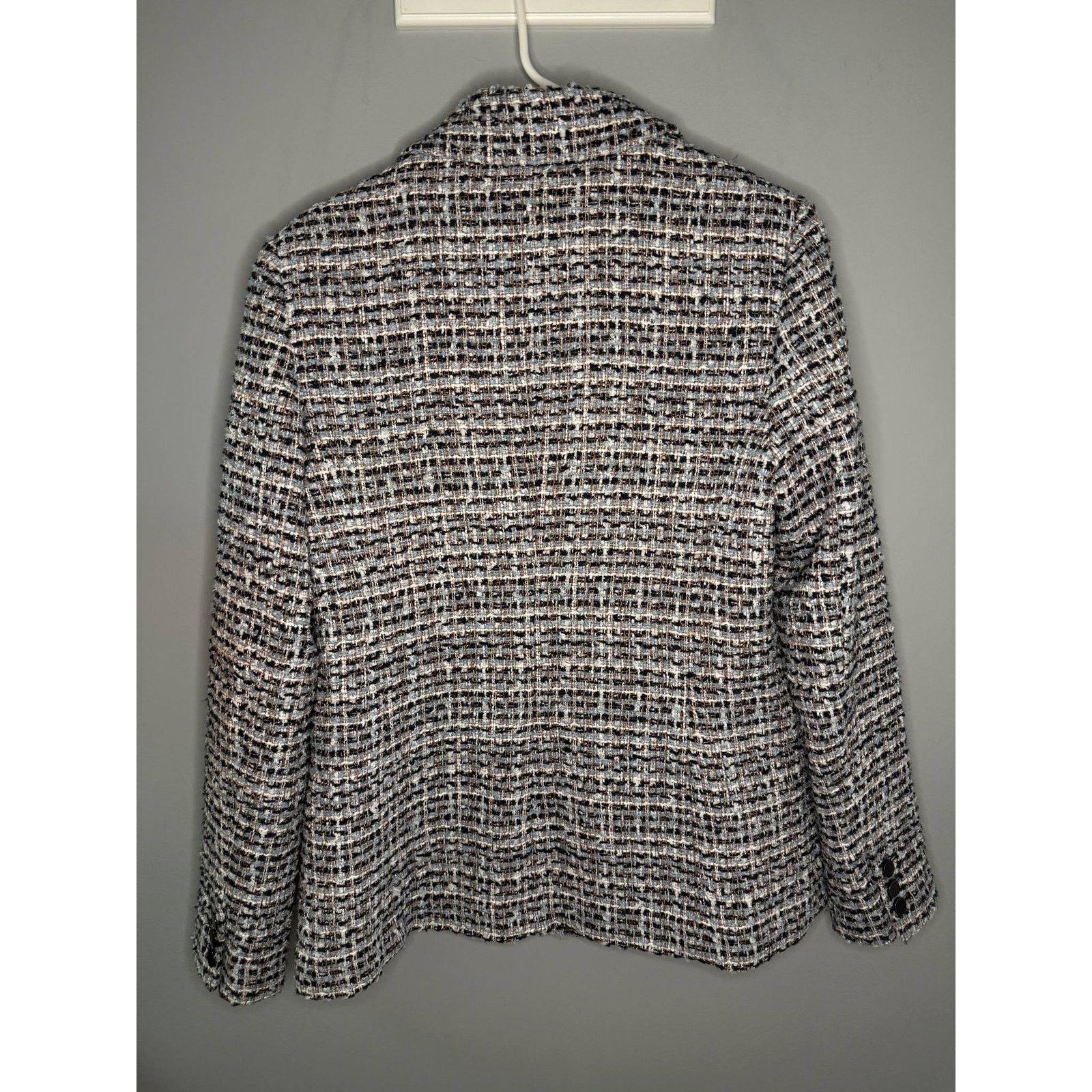 House of Harlow House of Harlow Double Breasted Tweed Blazer Navy/White M Size M / US 6-8 / IT 42-44 - 5 Thumbnail