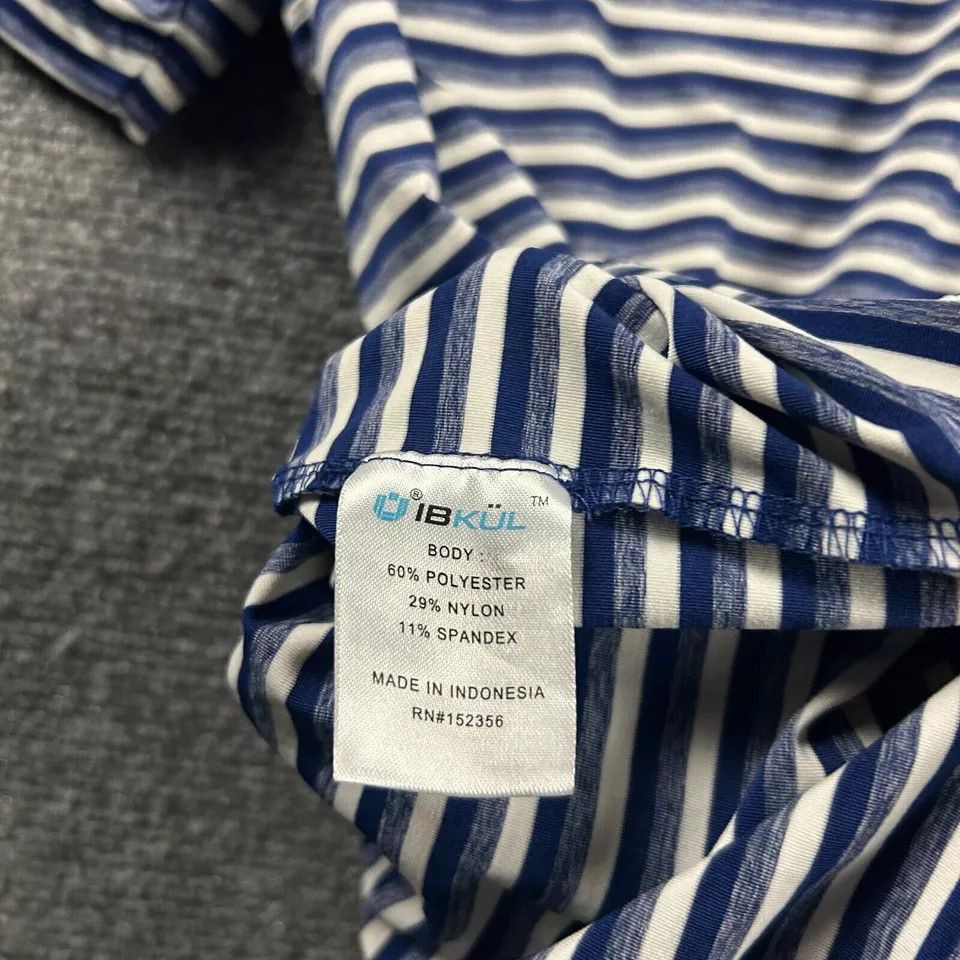 Other IBKUL Polo Shirt Mens XXL Striped Stretch UPF 50+ Quick Dry Size US XXL / EU 58 / 5 - 7 Thumbnail