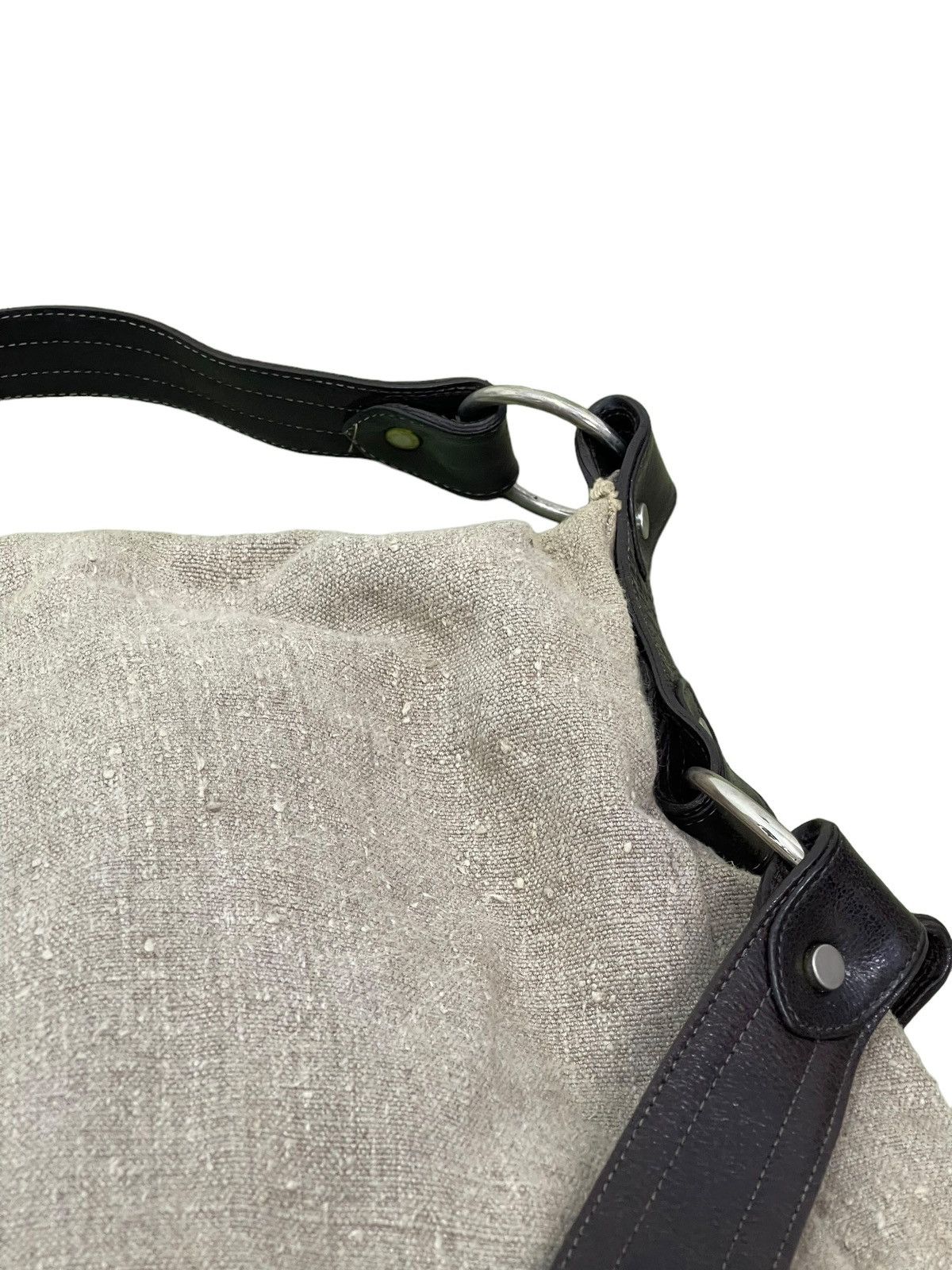 Japanese Brand Hemp Linen Leather Kale Shoulder Bag 3🟩 Size ONE SIZE - 13 Thumbnail