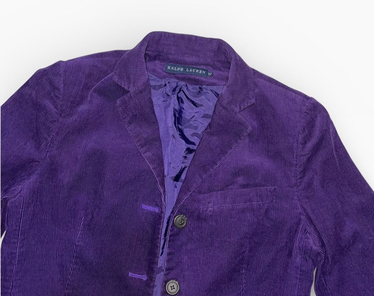 Ralph Lauren VINTAGE RALPH LAUREN Purple Corduroy Blazer Size M / US 6-8 / IT 42-44 - 2 Thumbnail