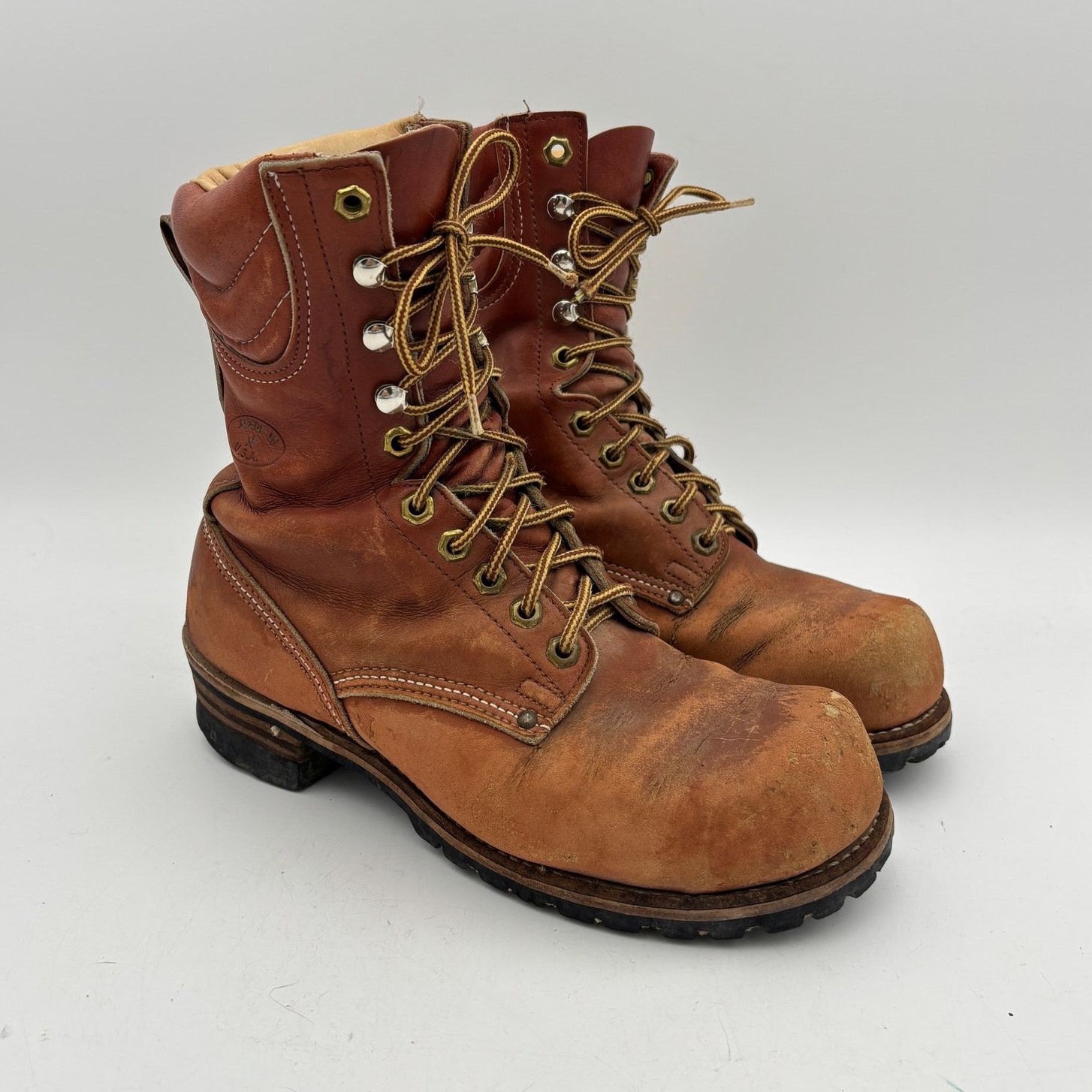 Vintage Vintage Matterhorn 9" Logger Work Boots Men's 8 Workwear Size US 8 / EU 41 - 1 Thumbnail
